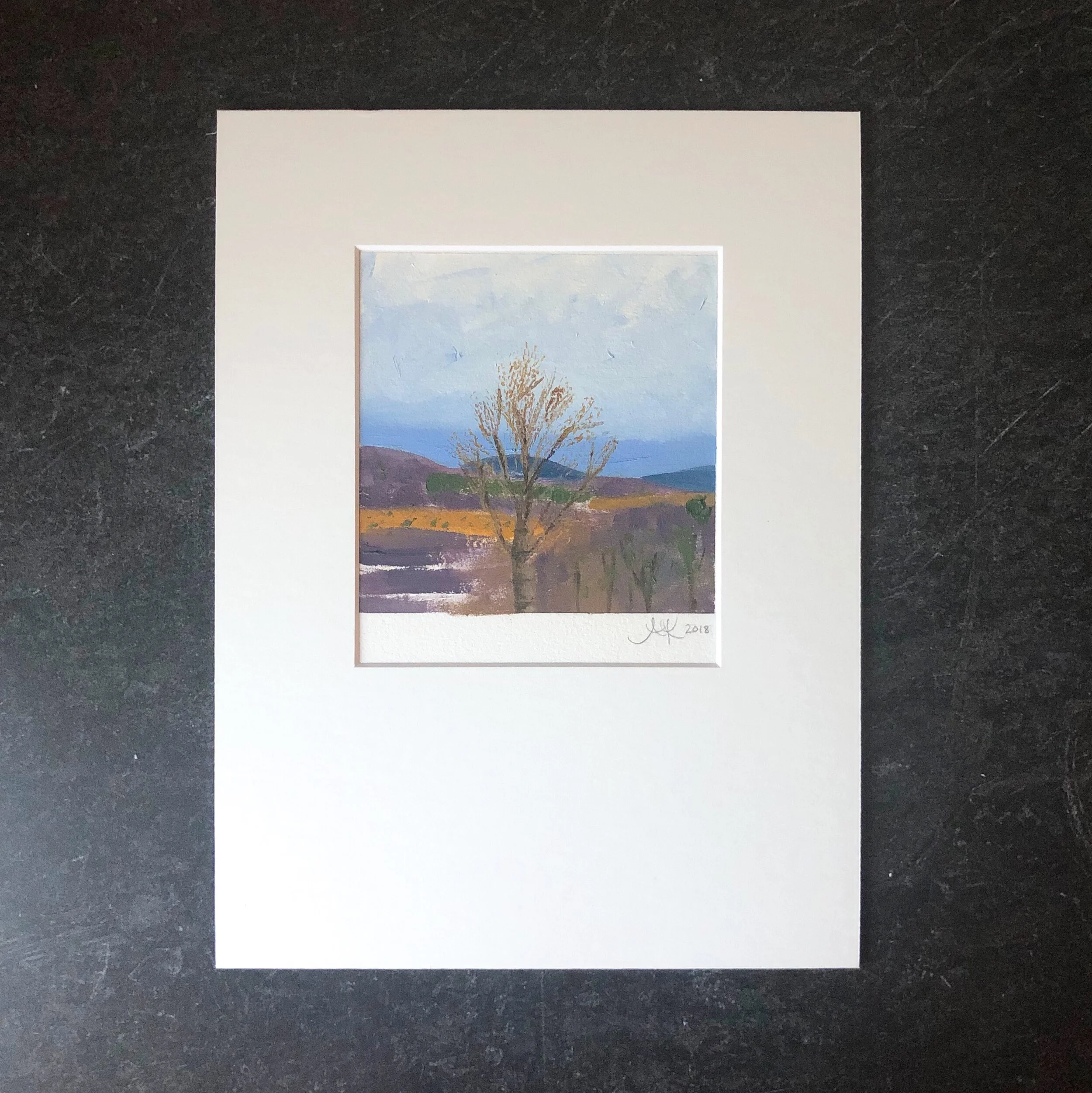 View From Mom's Kitchen Study 1 Matted.jpeg