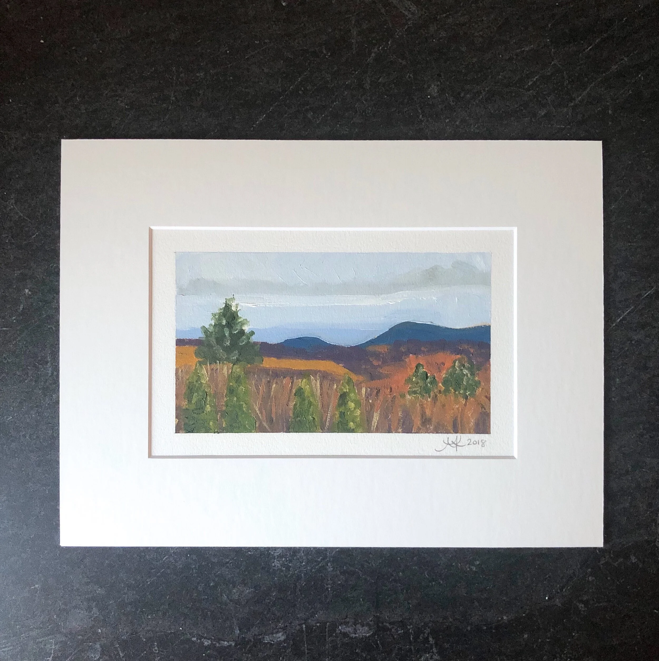 View From Mom's Kitchen Study 2 Matted.jpeg