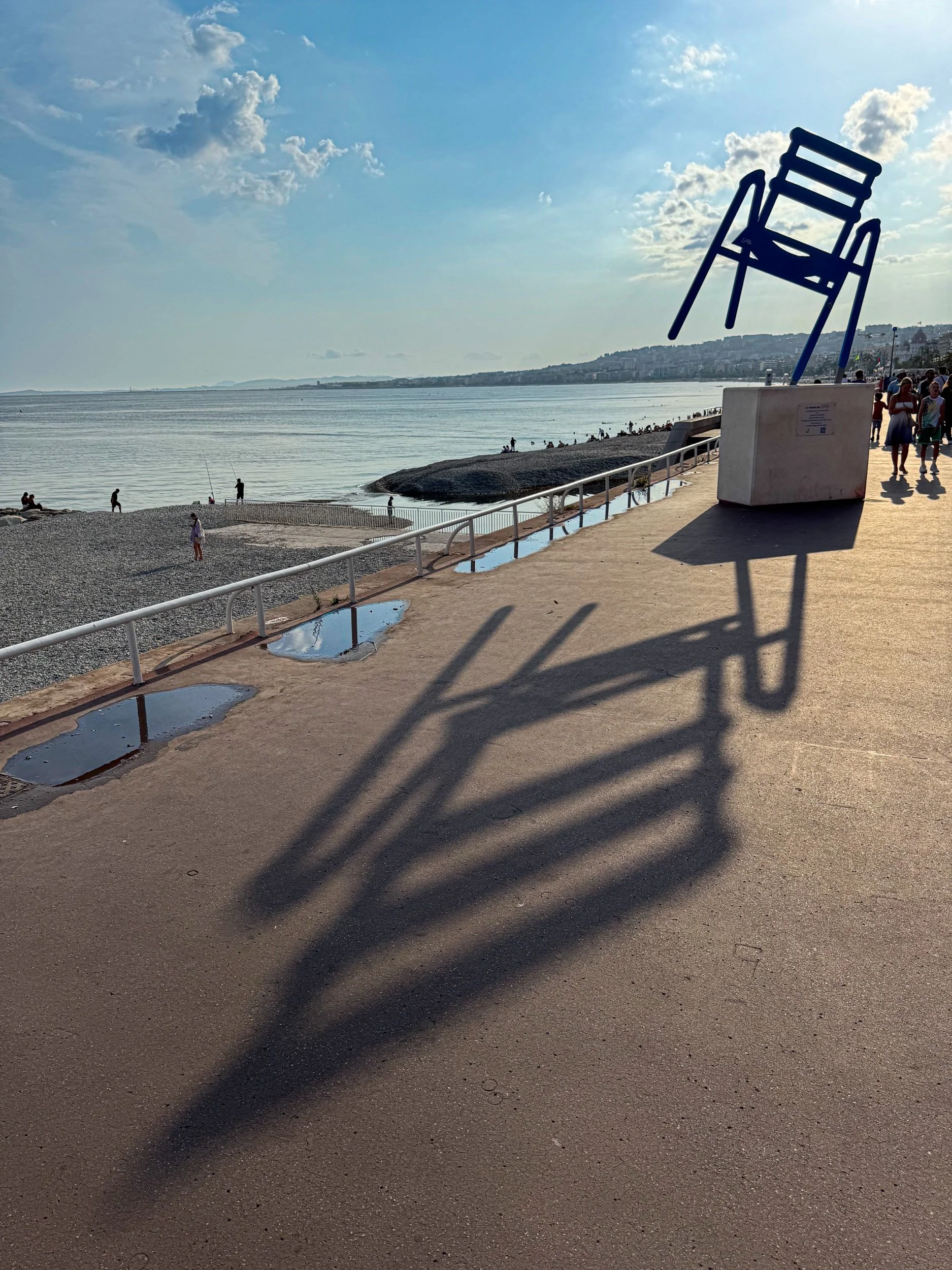 La chaise bleue de Sab, Promenade des anglais, Nice