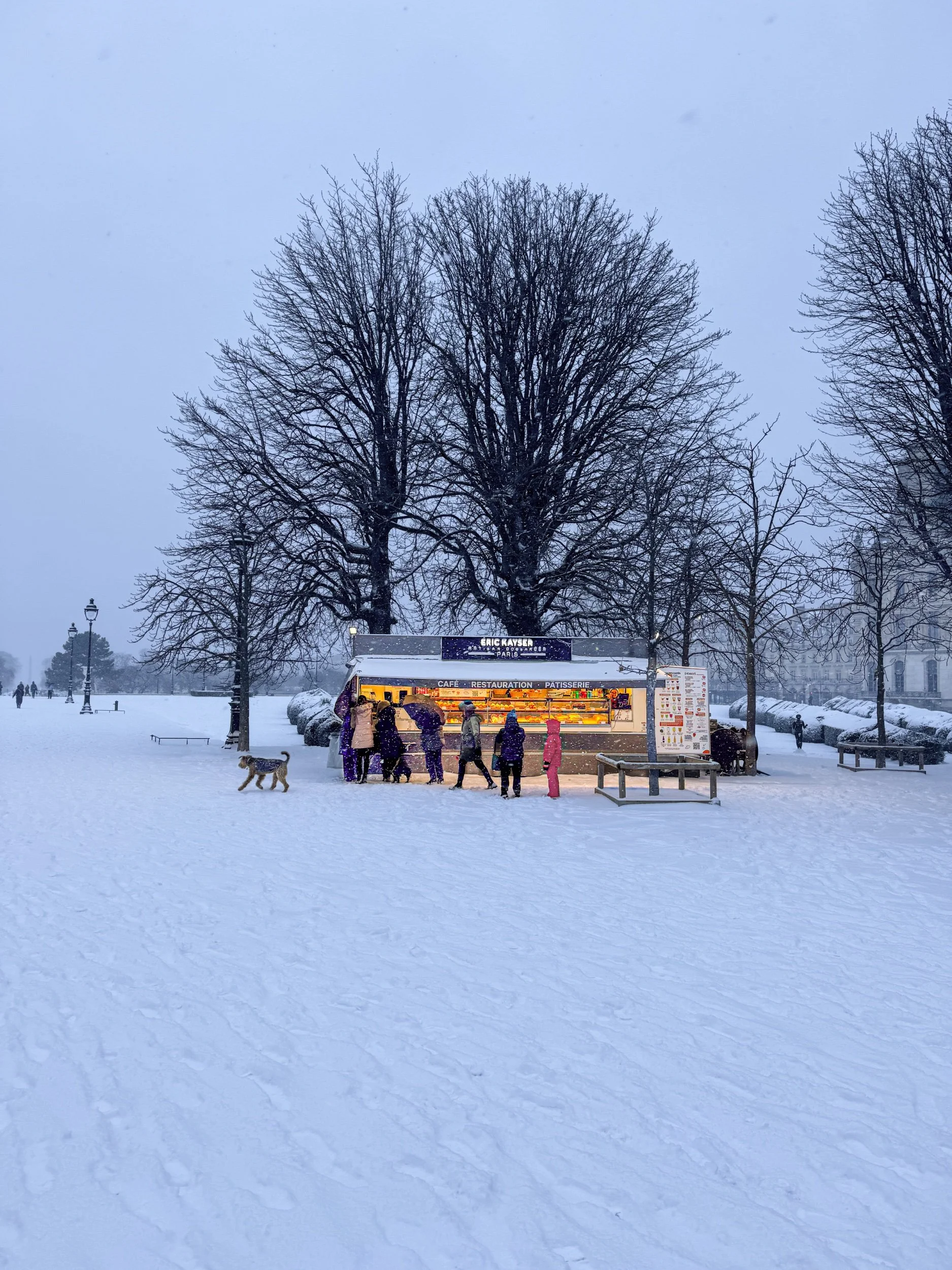 The warmth of a bakery, in the snow, Eric Kayser, January 2026 