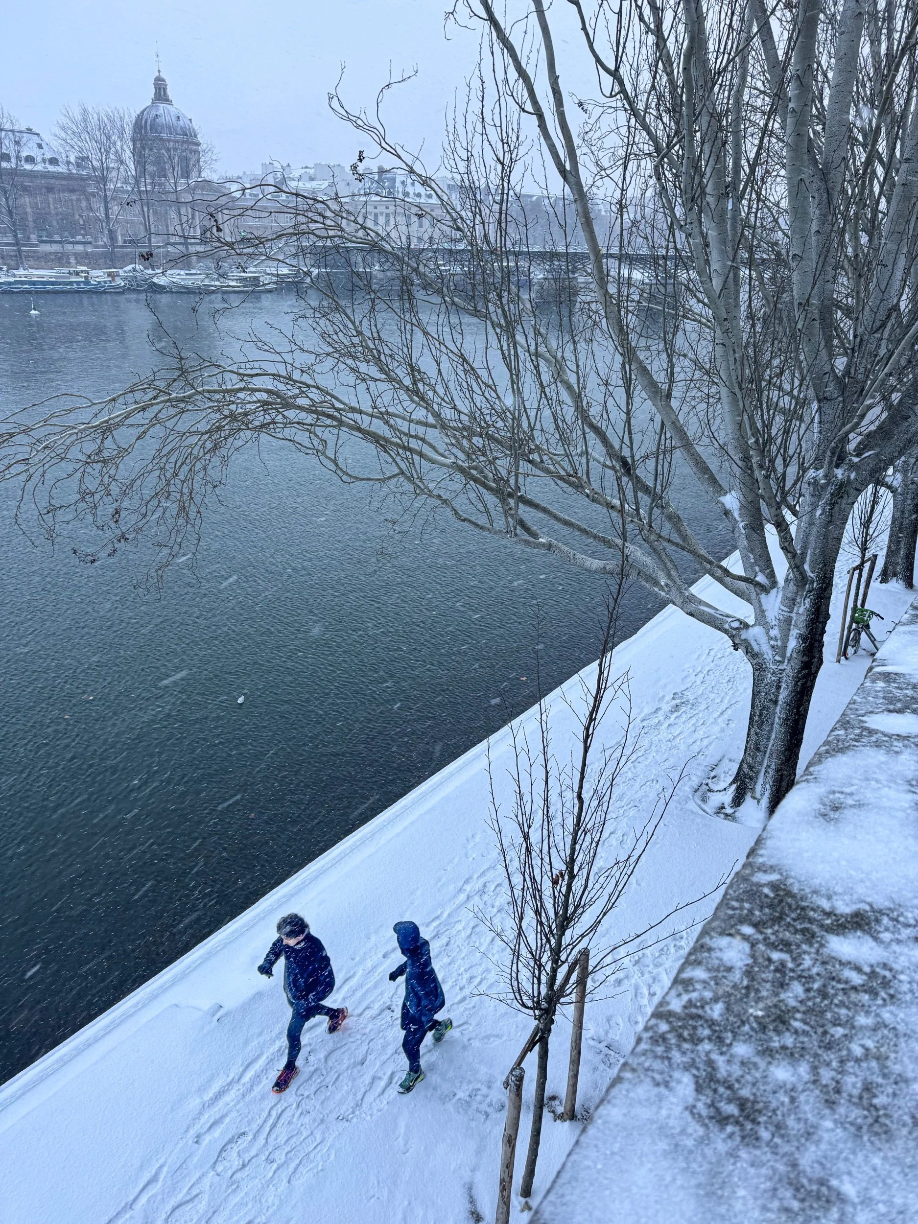  Runners, sur les quais, Pont des Arts, January 2026 