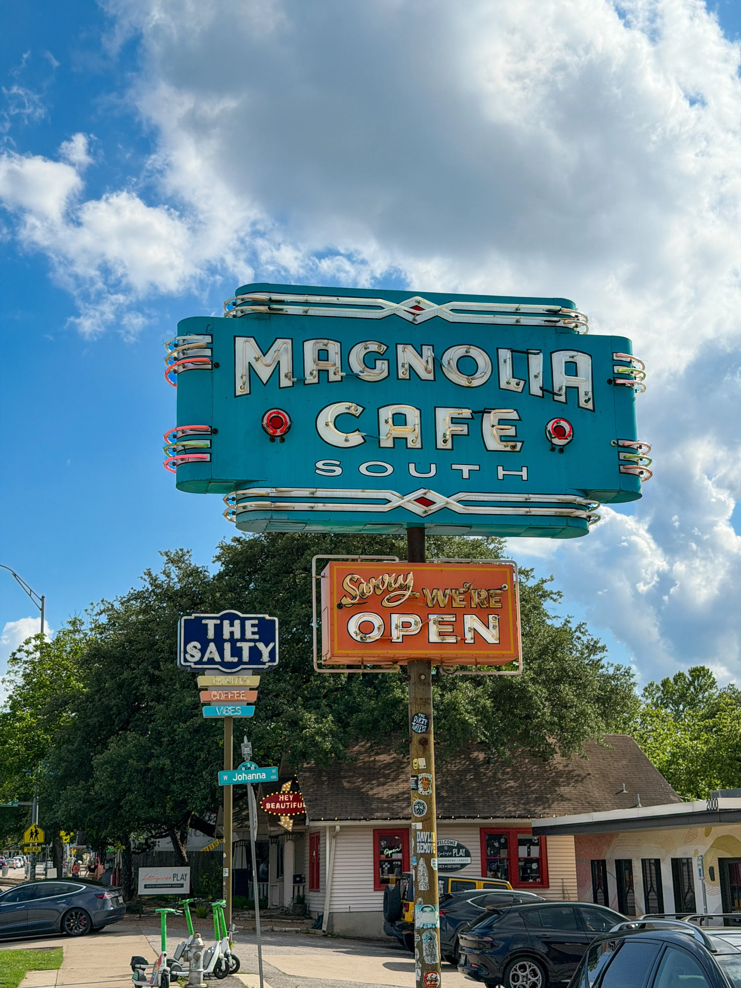  One of the great vintage signs on South Congress Avenue.  True Americana.  