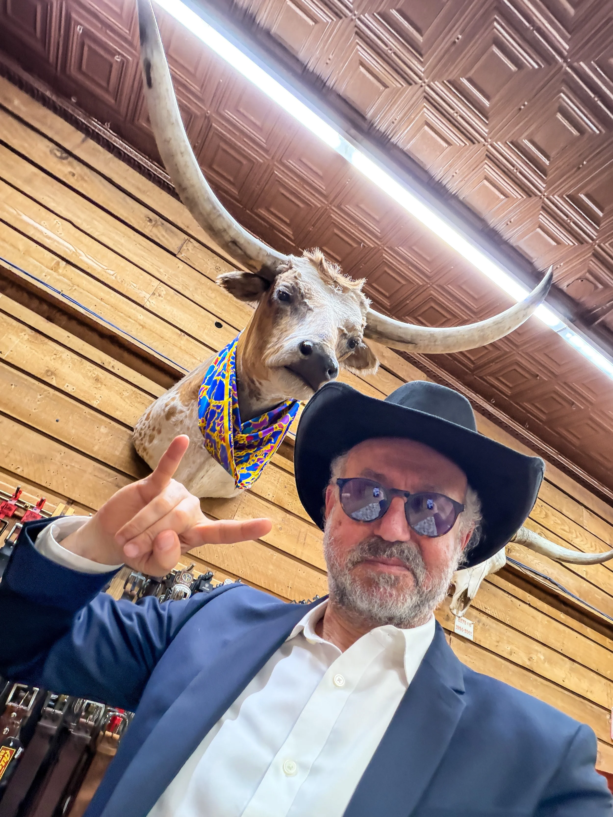 The Stetson came home with me and I’ve worn it around Paris a few times, and on those days, everyone gets a “howdy partner”.  