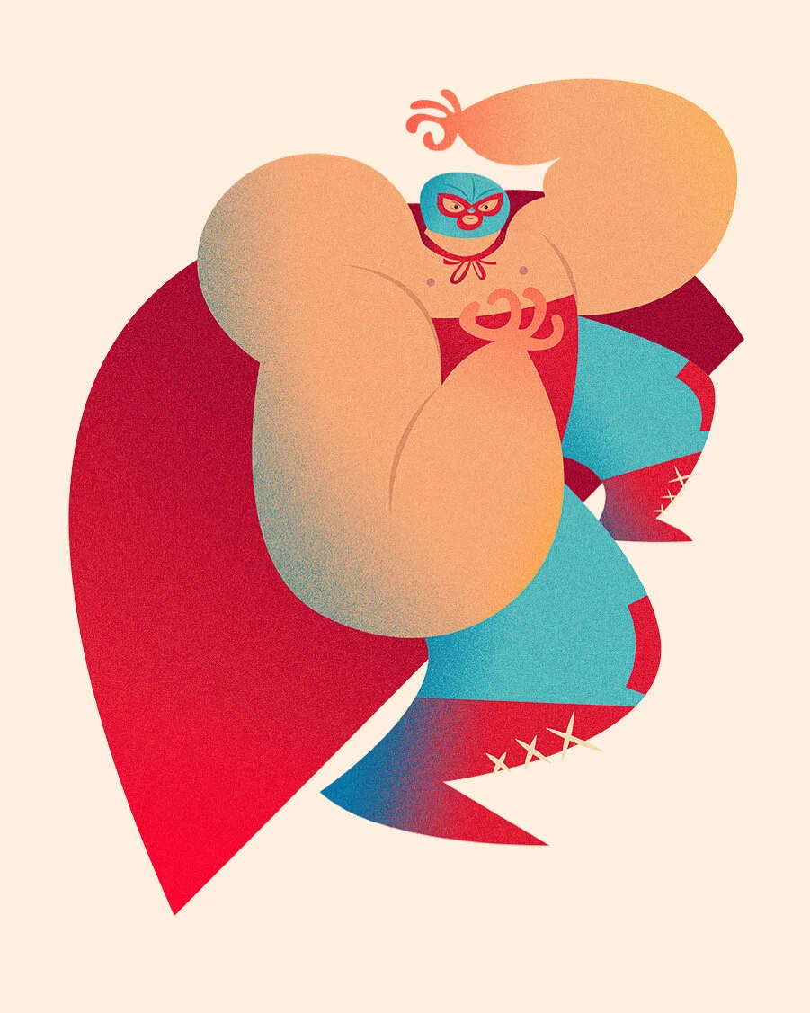  Illustration based on Jack Black's character "Nacho" in the film Nacho Libre. Directed by Jared Hess 