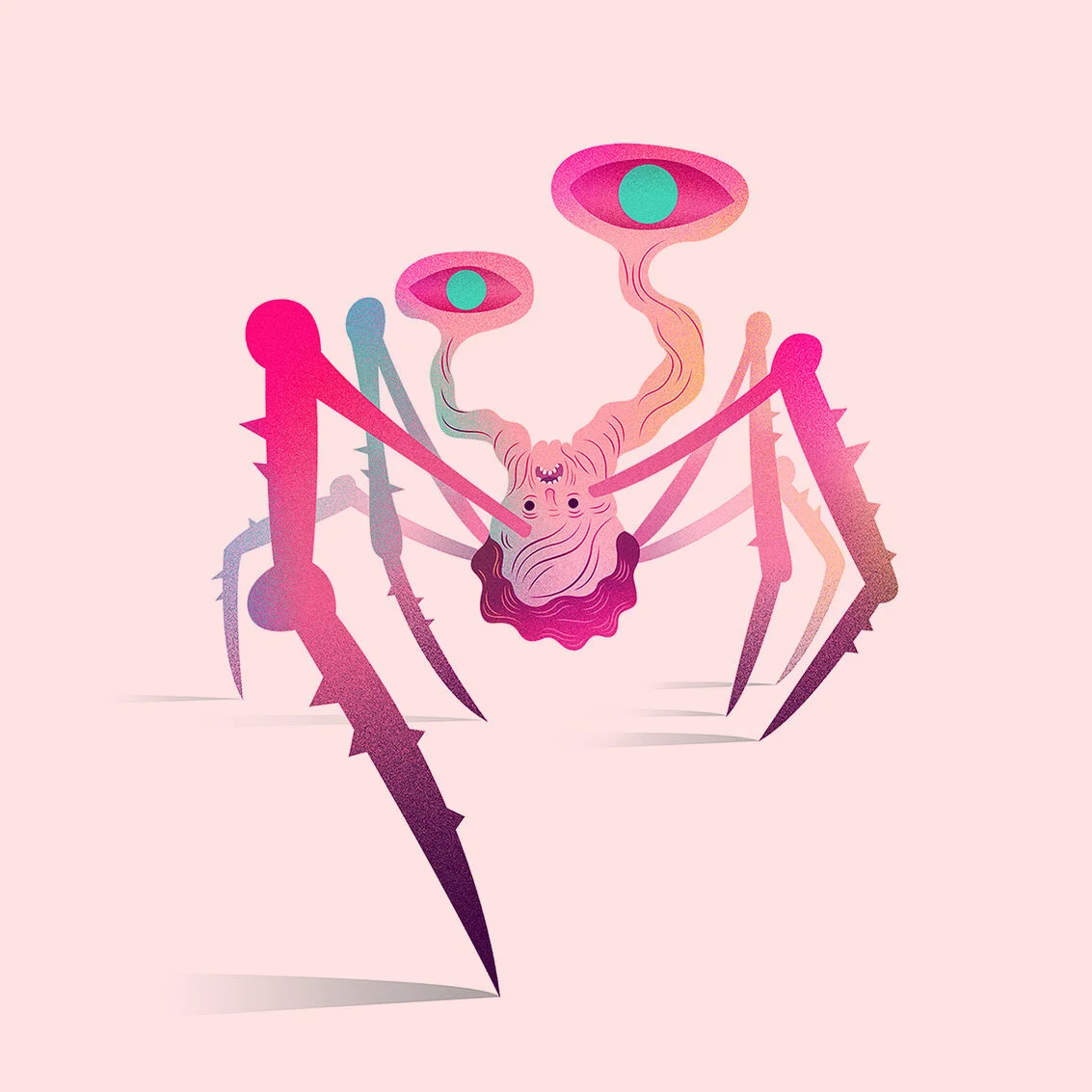  Creature from the horror film 'The Thing' directed by John Carpenter 1982 