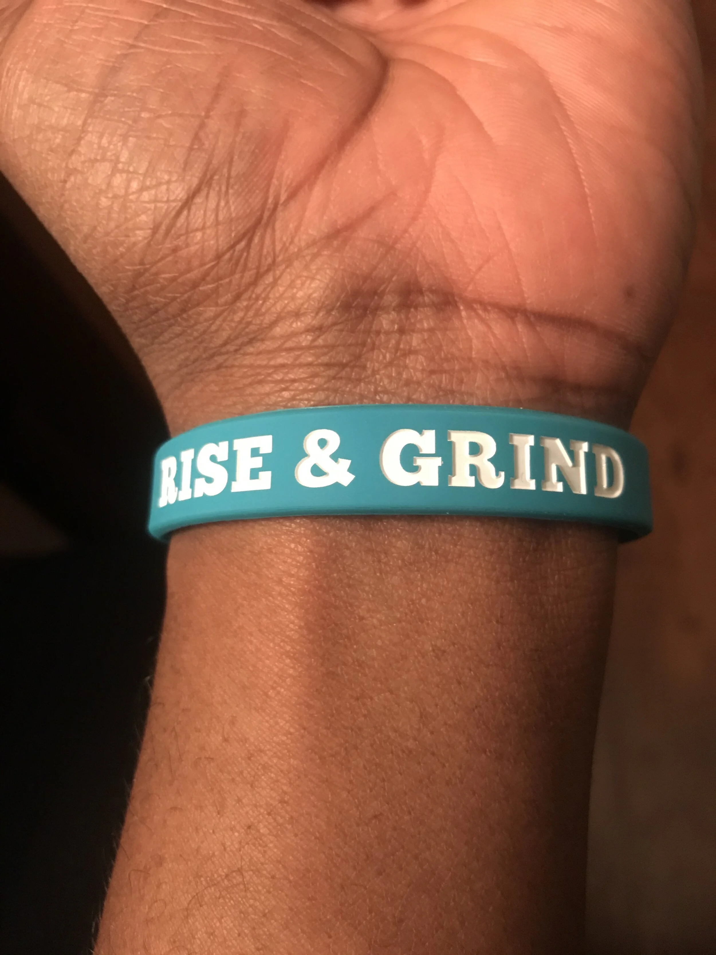 Rise And Grind Wristband (Teal)