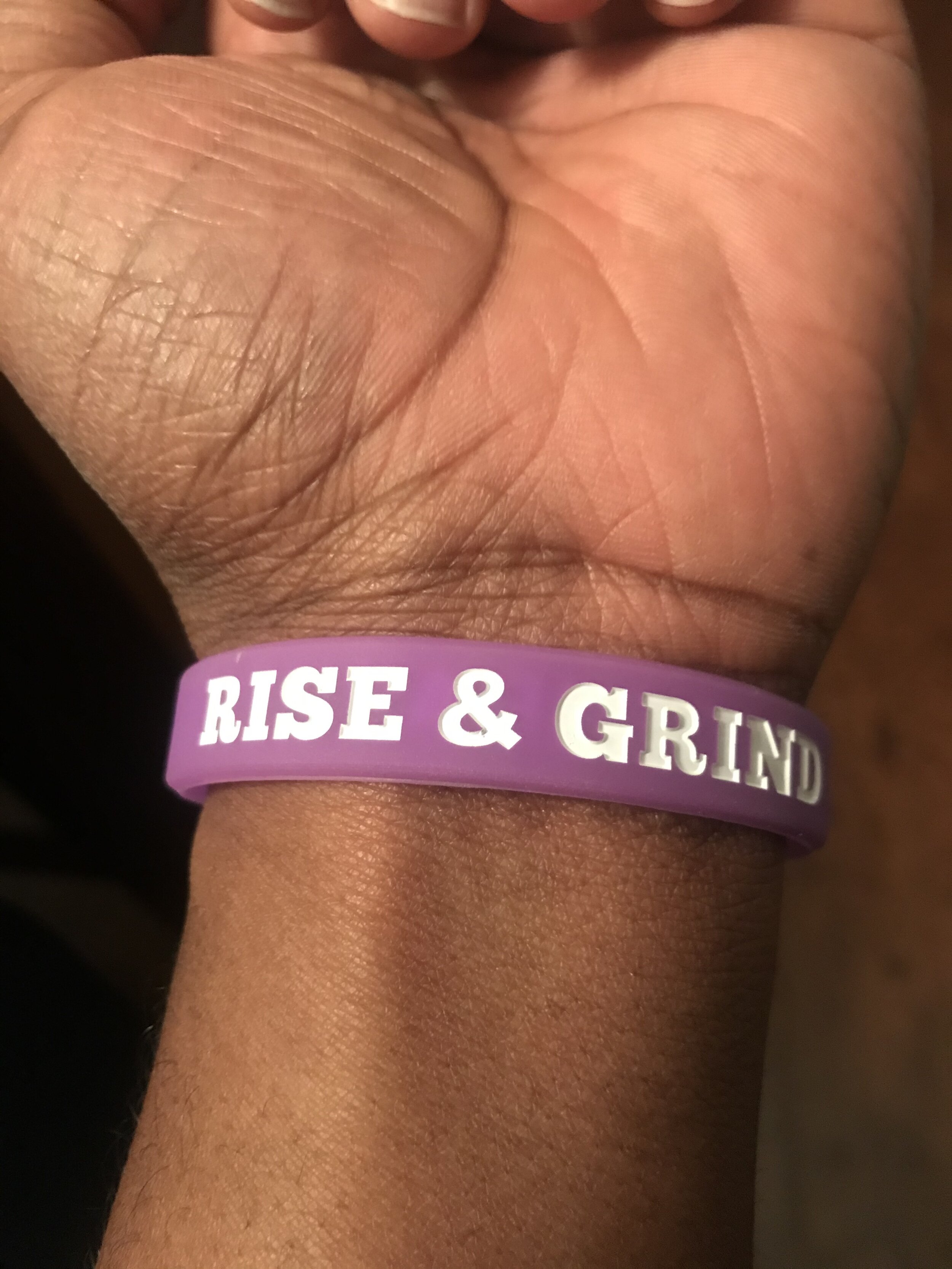 Rise And Grind Wristband (Purple)