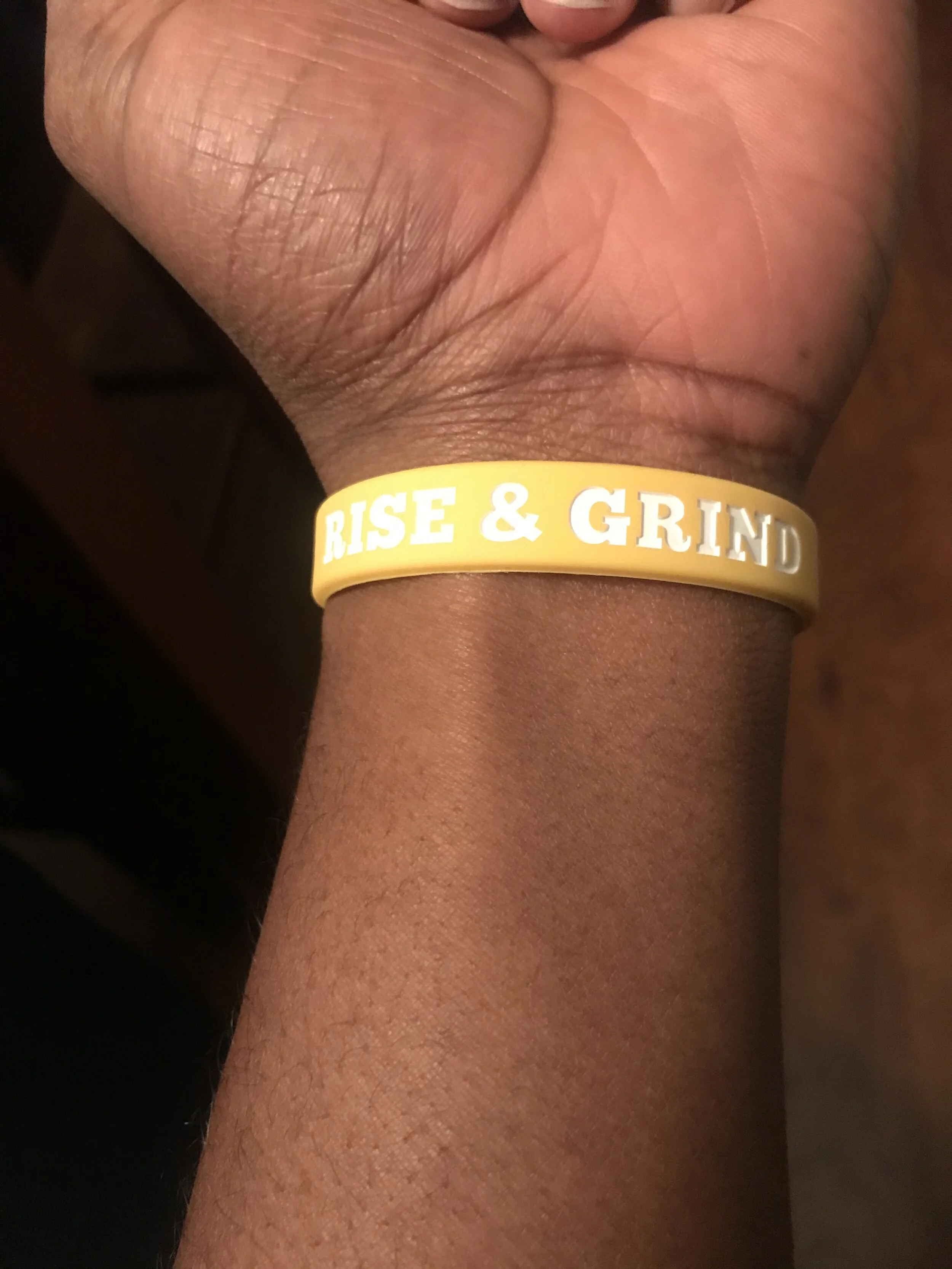 Rise And Grind Wristband (Yellow)