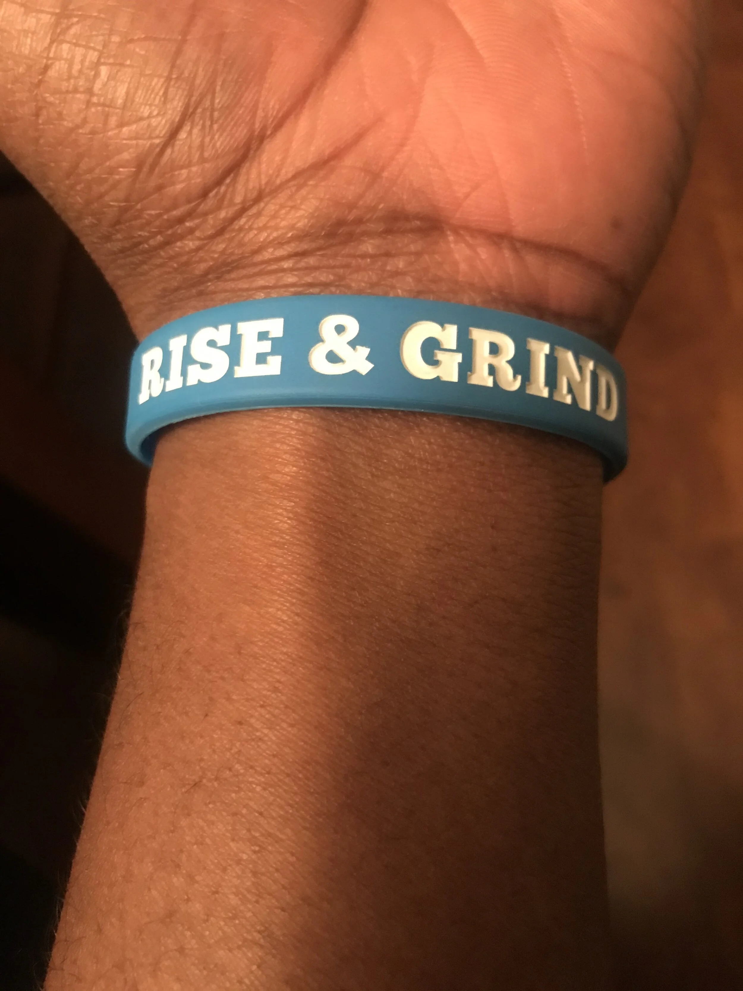 Rise And Grind Wristband (Blue)