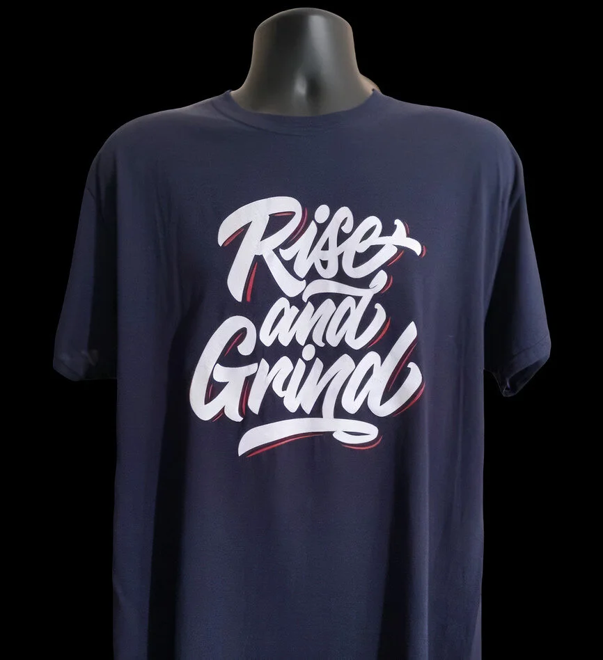 Rise & Grind Tee (Navy)