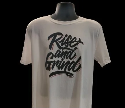 Rise & Grind Tee (White)
