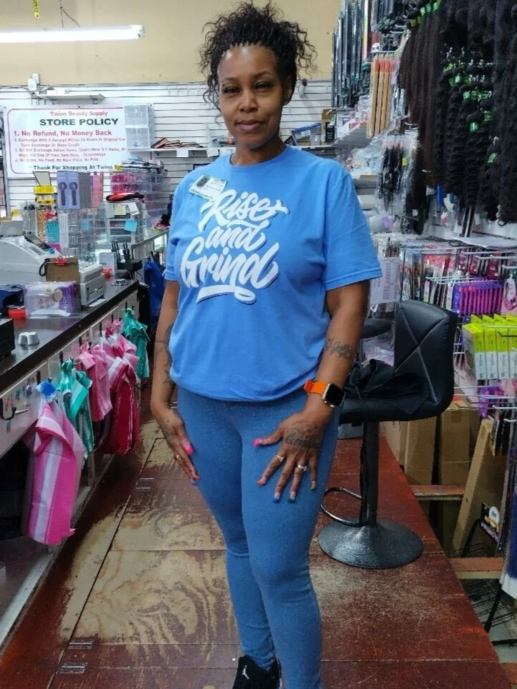 Rise And Grind Tee (Carolina Blue)