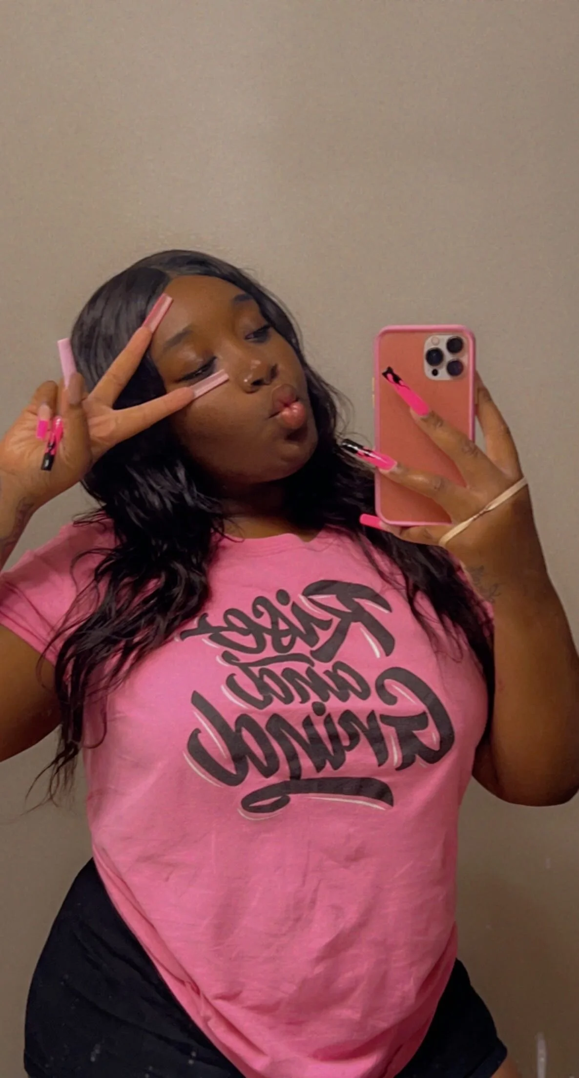 Rise And Grind Tee (Pink)