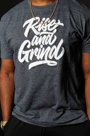 Rise And Grind Tee (Grey)