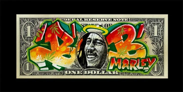 PWOZ GRAFFITI on DOLLAR BILLS (Copy)