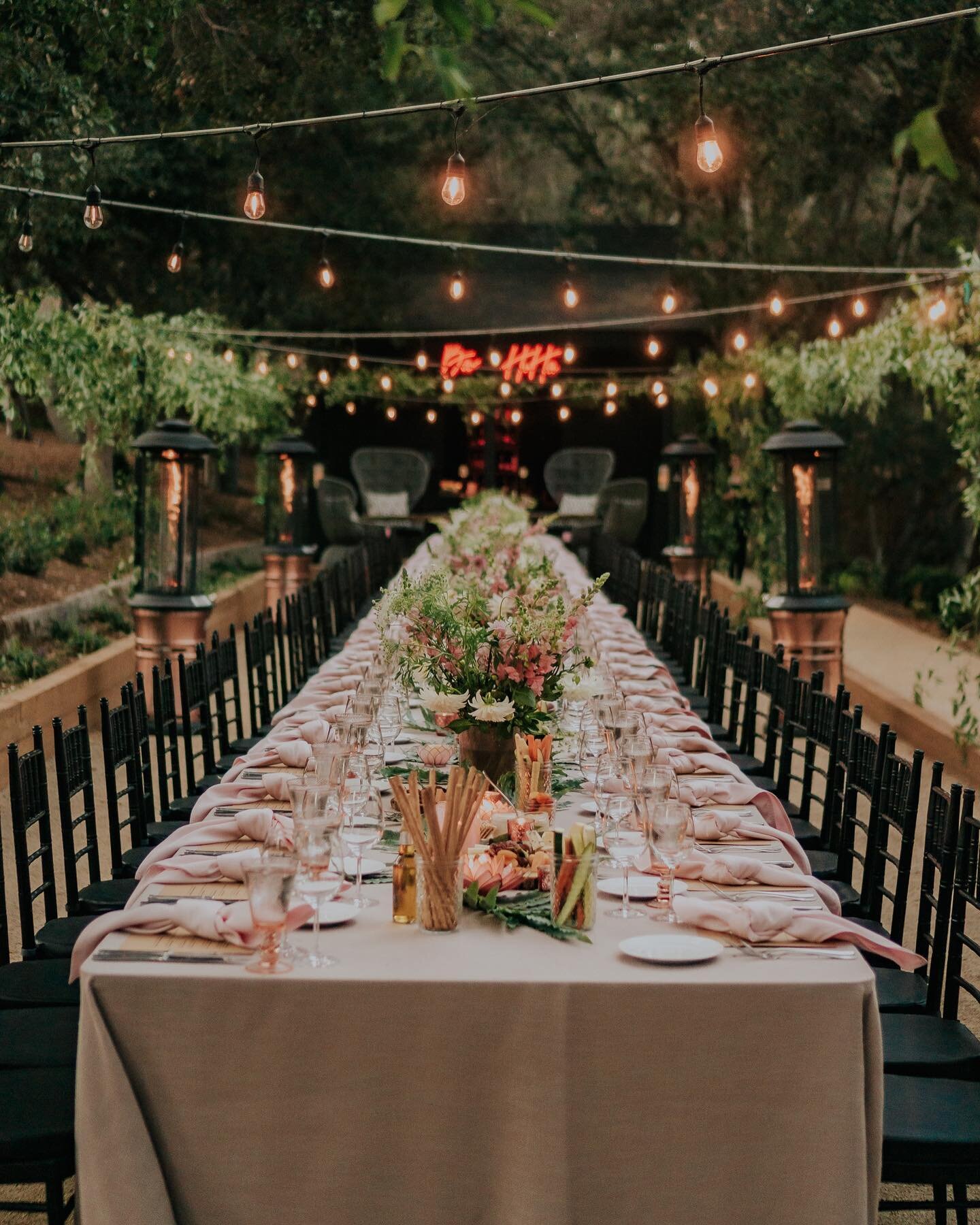 Long table, family style, rocking dinner party&hellip;just because your clients love to have fun! 
Planning: @napavalley_celebrations 
Catering: @treposti_events 
Rentals: @brighteventrentals 
#napavalleycelebrations #napaeventplanner #napaeventdesig