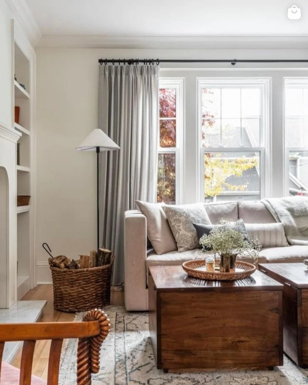 Snowfall white on the walls brings the cozy vibes to life.⁠
⁠
Another project with the lovely @davidlloydbryant⁠