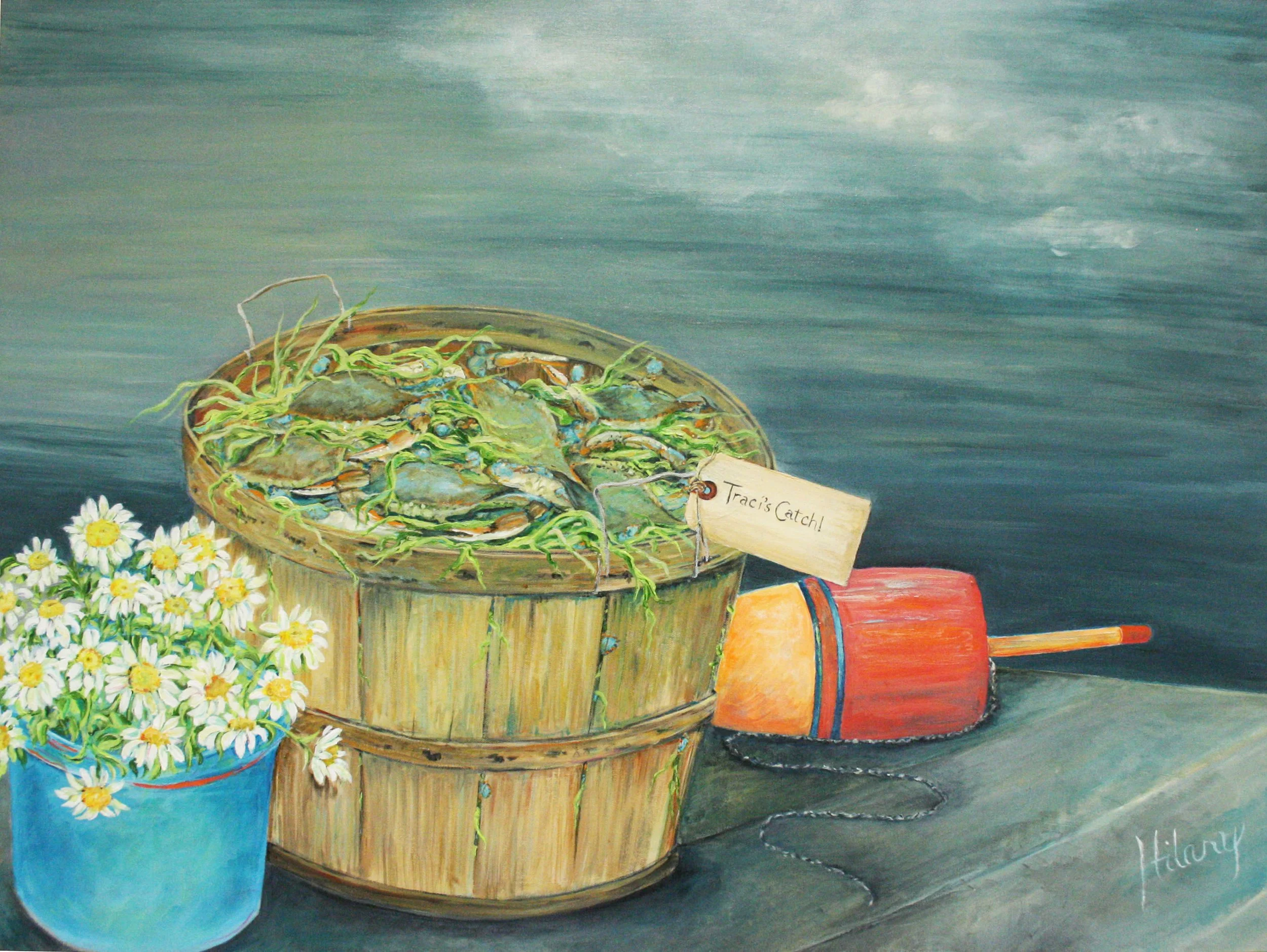 Traci's Catch 20x30
Acrylic SOLD