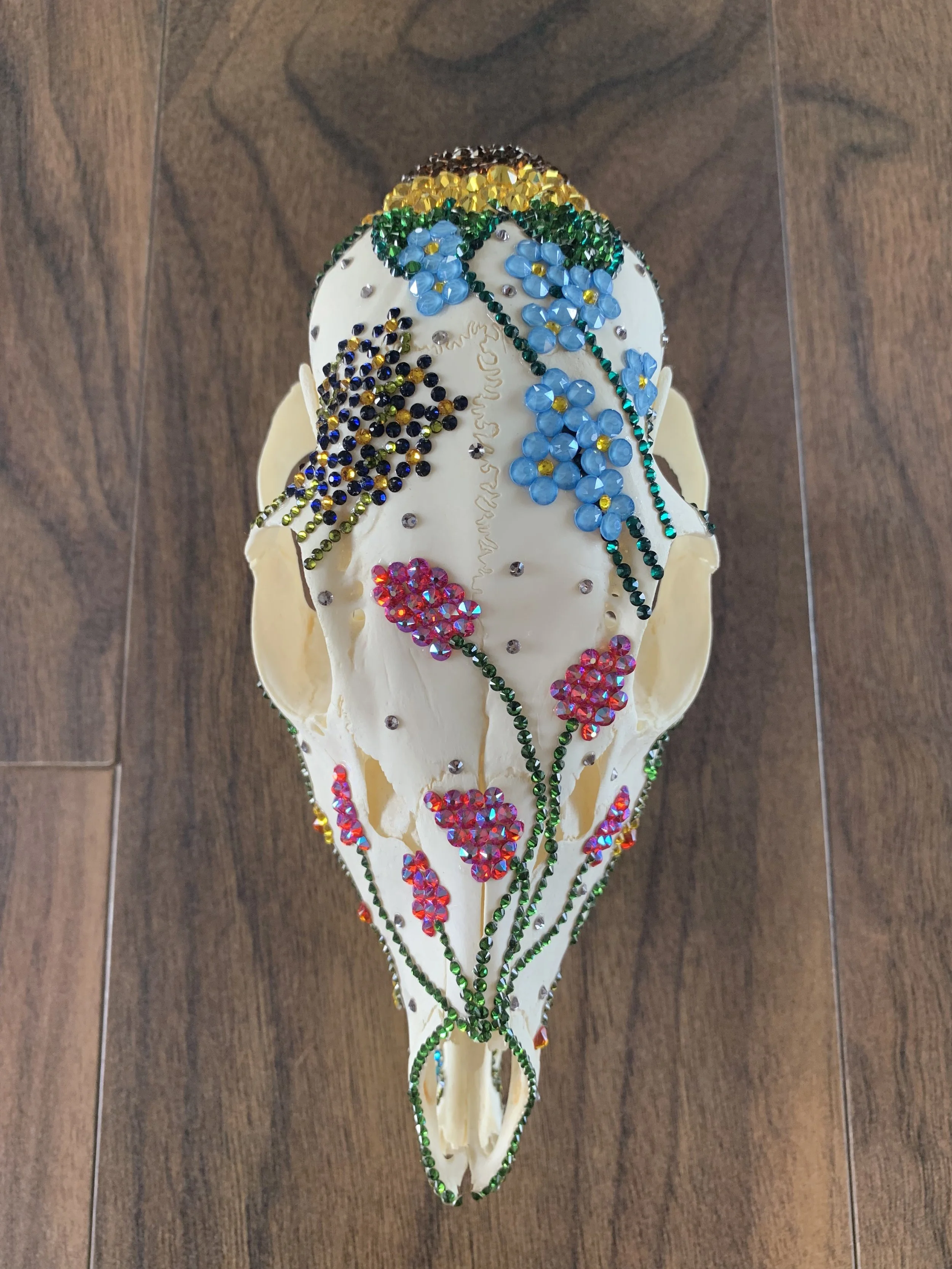 Floral Mule Deer Piece in Memory of Holly and Marie