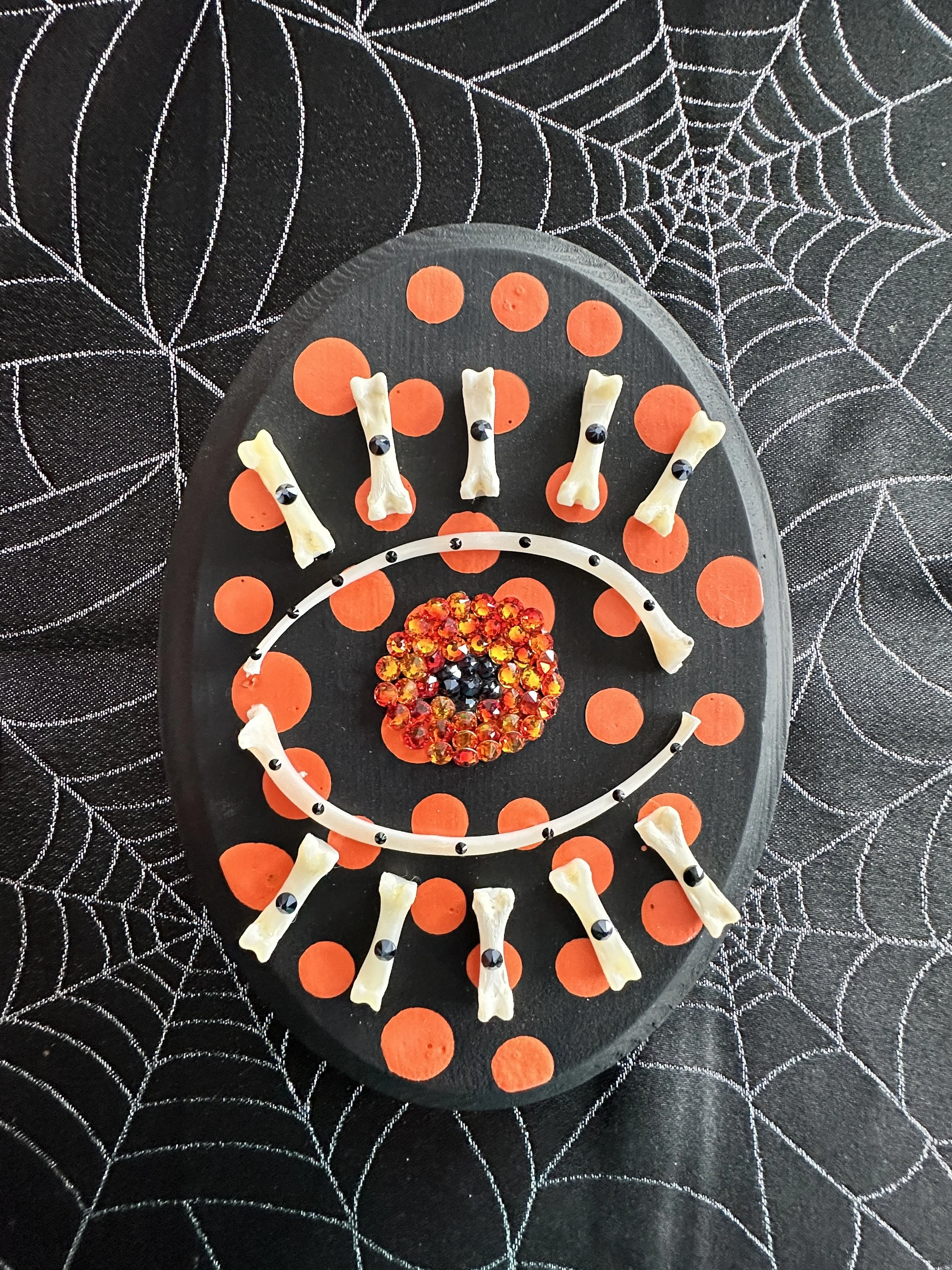 Orange Dots Evil Eye Ward