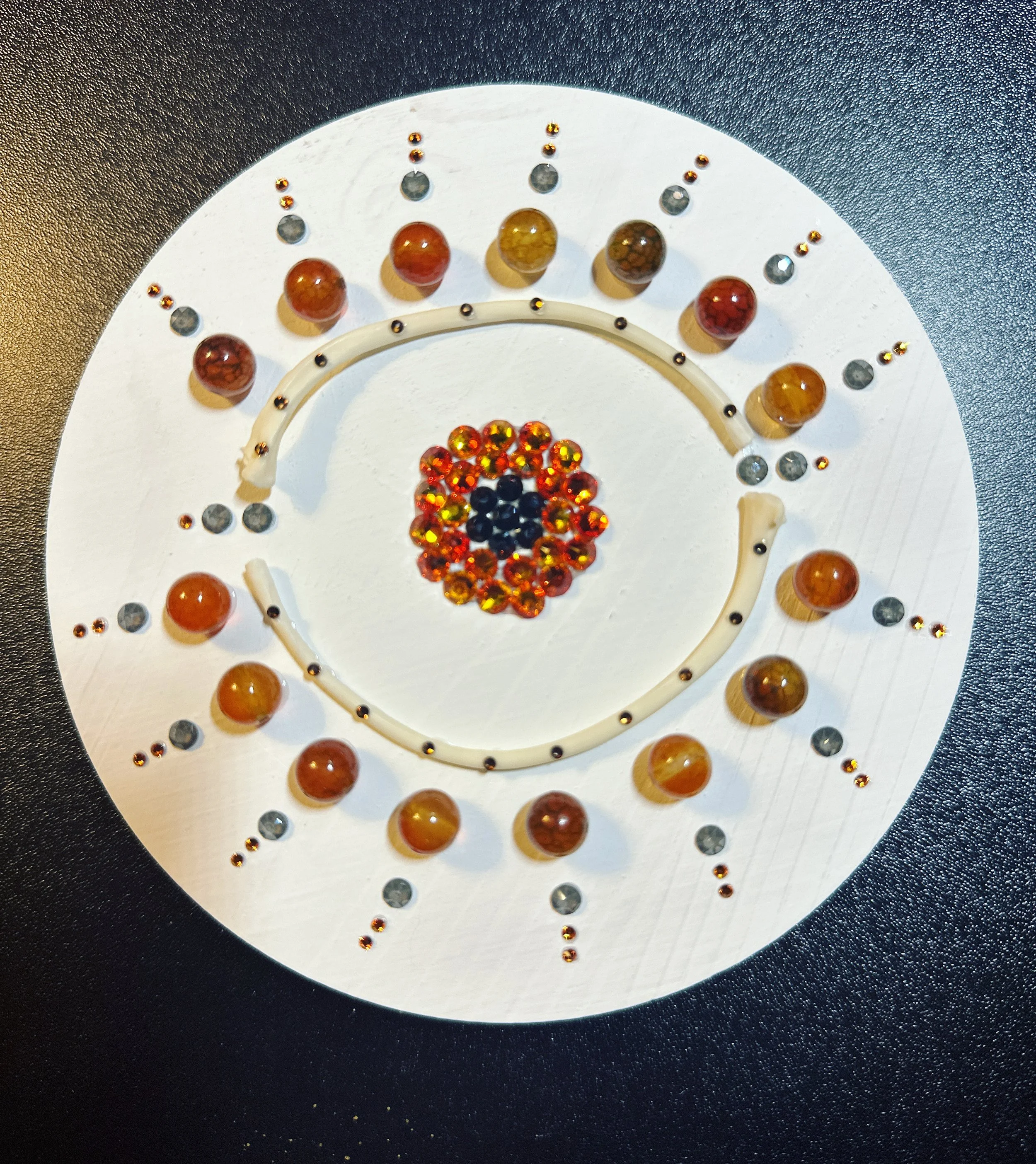 Peacock Agate Evil Eye Ward