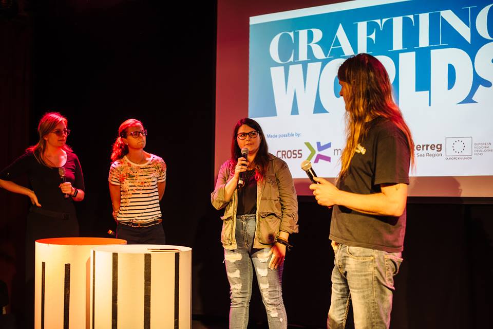Speaker at the Crafting Worlds panel