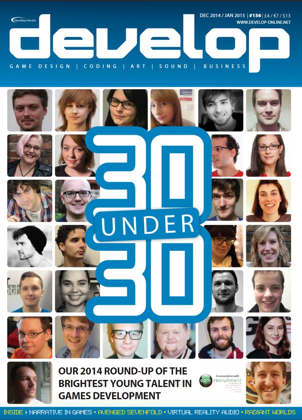 Named one of Develop Online's 30under30, 2015
