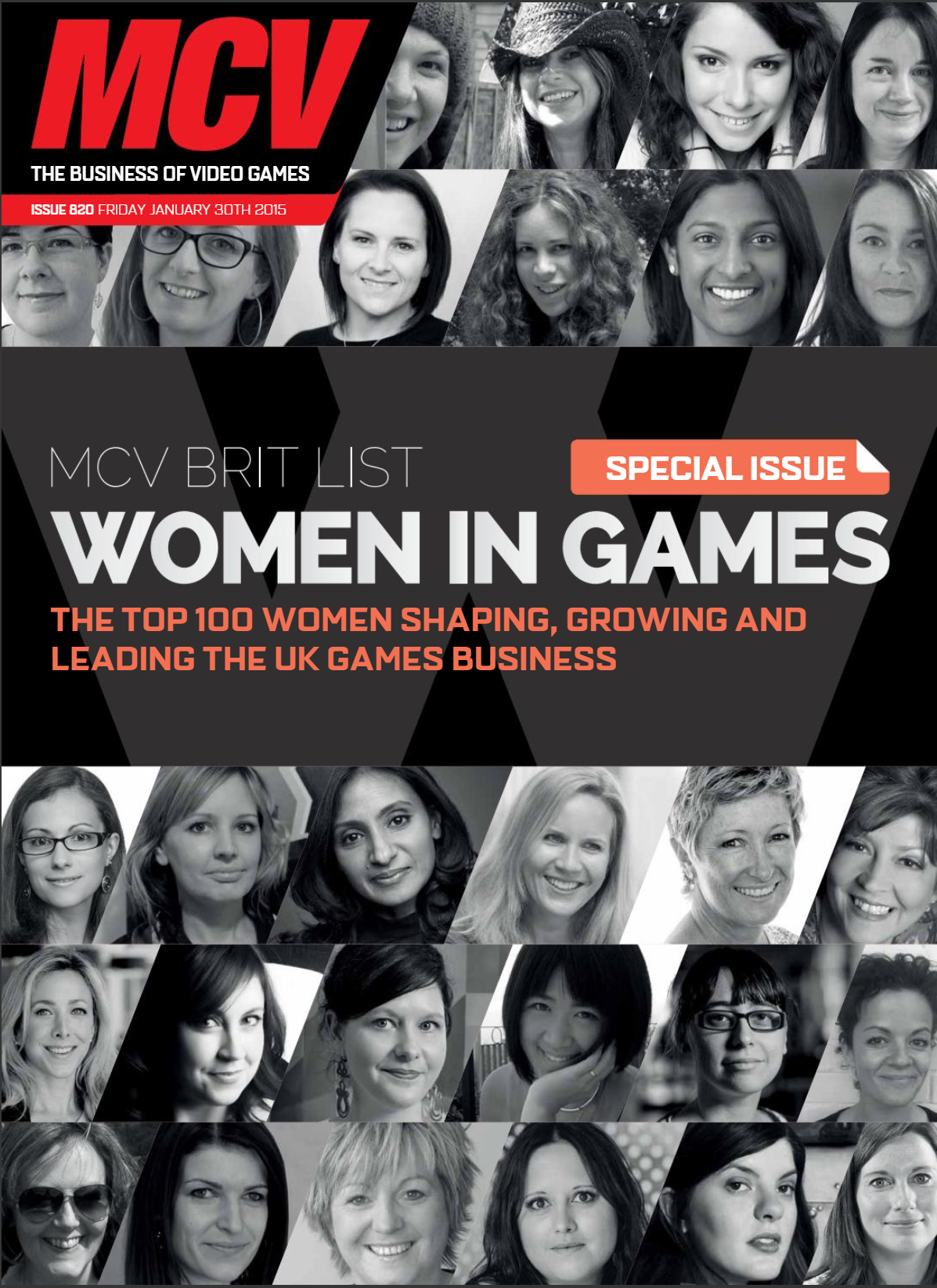 Named on of MCV's Top 100 Women in Games, 2015.