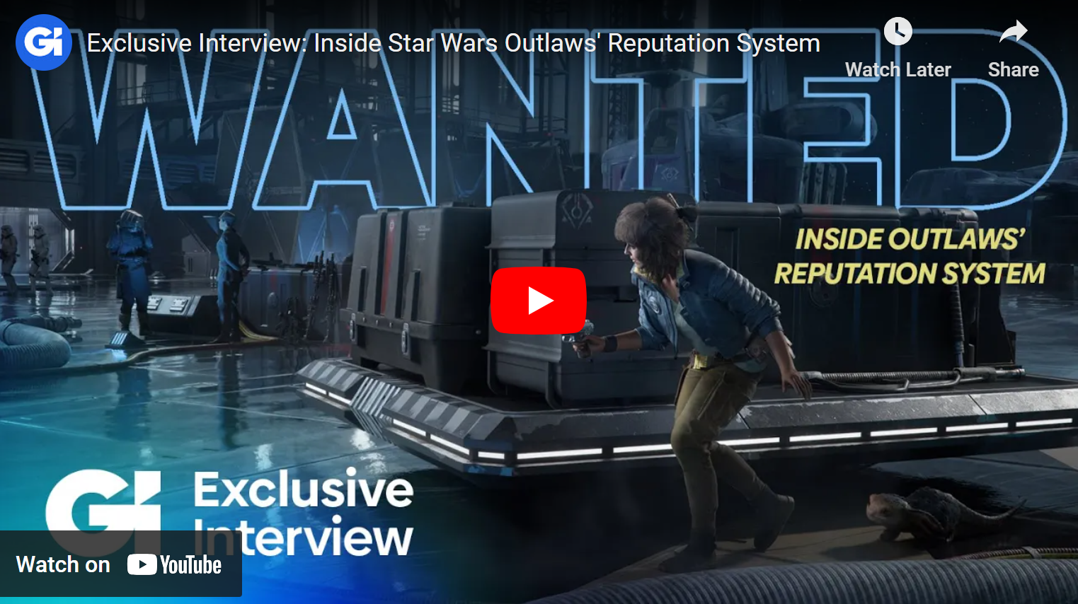 Interview with Game Informer about the Reputation System in Star Wars Outlaws.