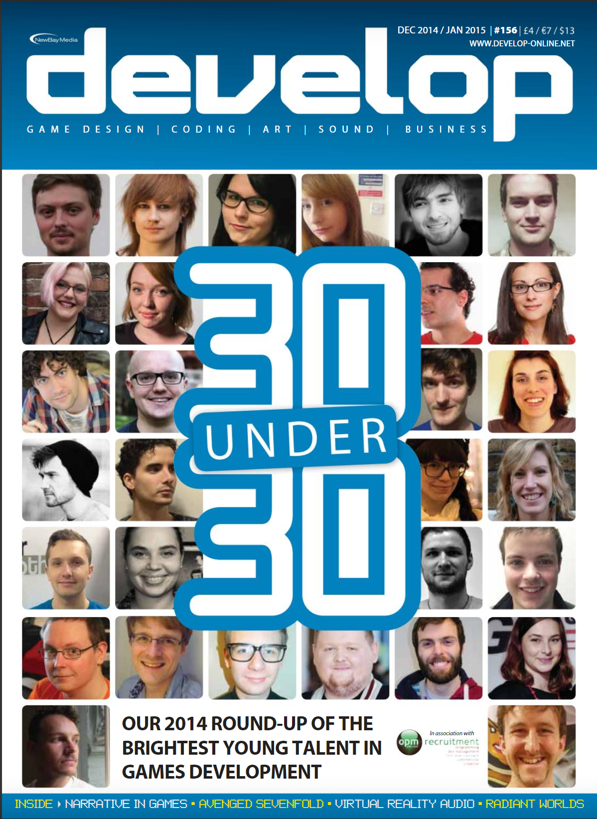 Named one of Develop's 30 under 30, 2014.
