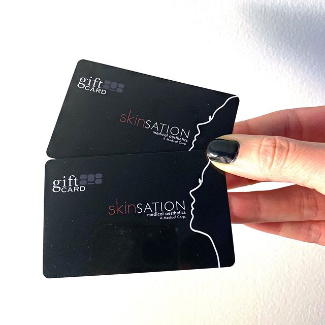 &lsquo;Tis the season forrrr gift cards!⁣
⁣
Fa la la la la la la la la...⁣🎶🎶🎶
⁣
Remember you can purchase gift cards for your loved ones during the holidays.⁣
⁣
Feelin&rsquo; lucky? Want to win a $250 gift card to Skinsation to use on ANY service?