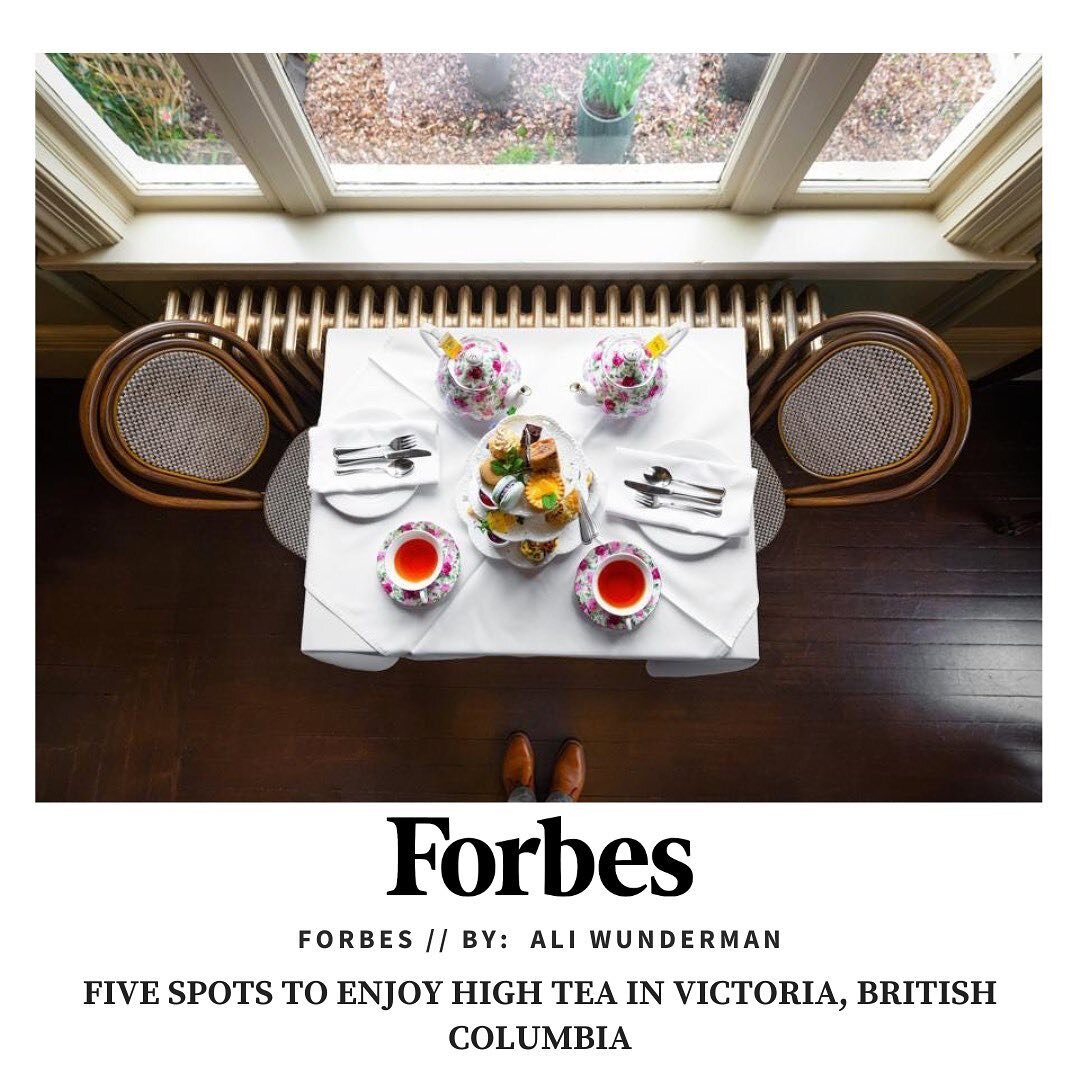 Client love // Thank you @forbes for including @empress1908gin as a must-have drink on their Five Spots To Enjoy High Tea In Victoria, British Columbia article &ldquo;For an added local experience, try a cocktail with the Victoria-made Empress Gin an