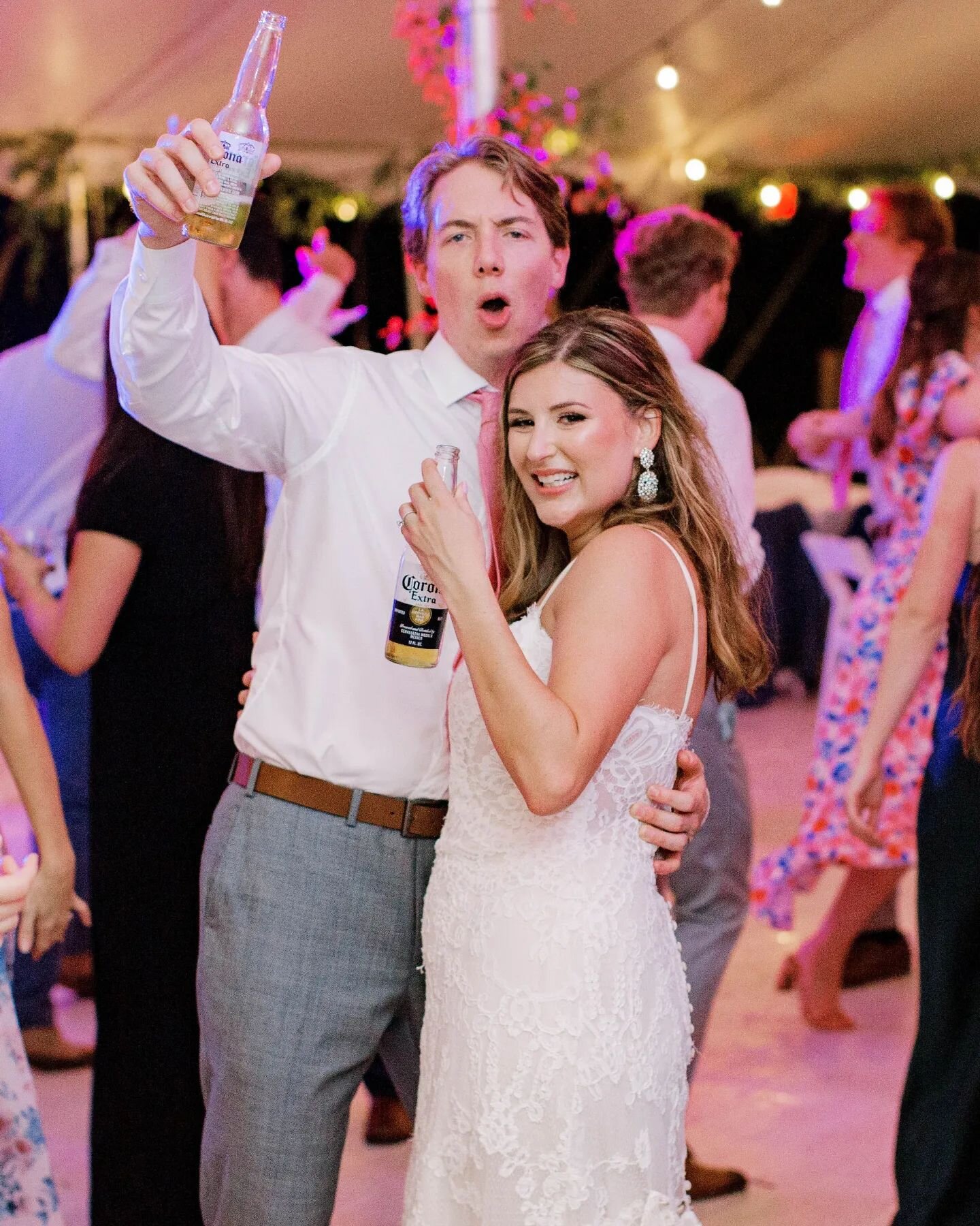 What does &quot;party mode&quot; for you and your partner look like? We think it needs to happen more often! 🥳

#raleighwedding #raleighweddingdj