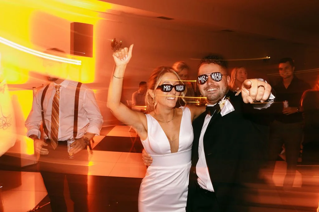 Raleigh wedding DJ service couple Charlotte wedding