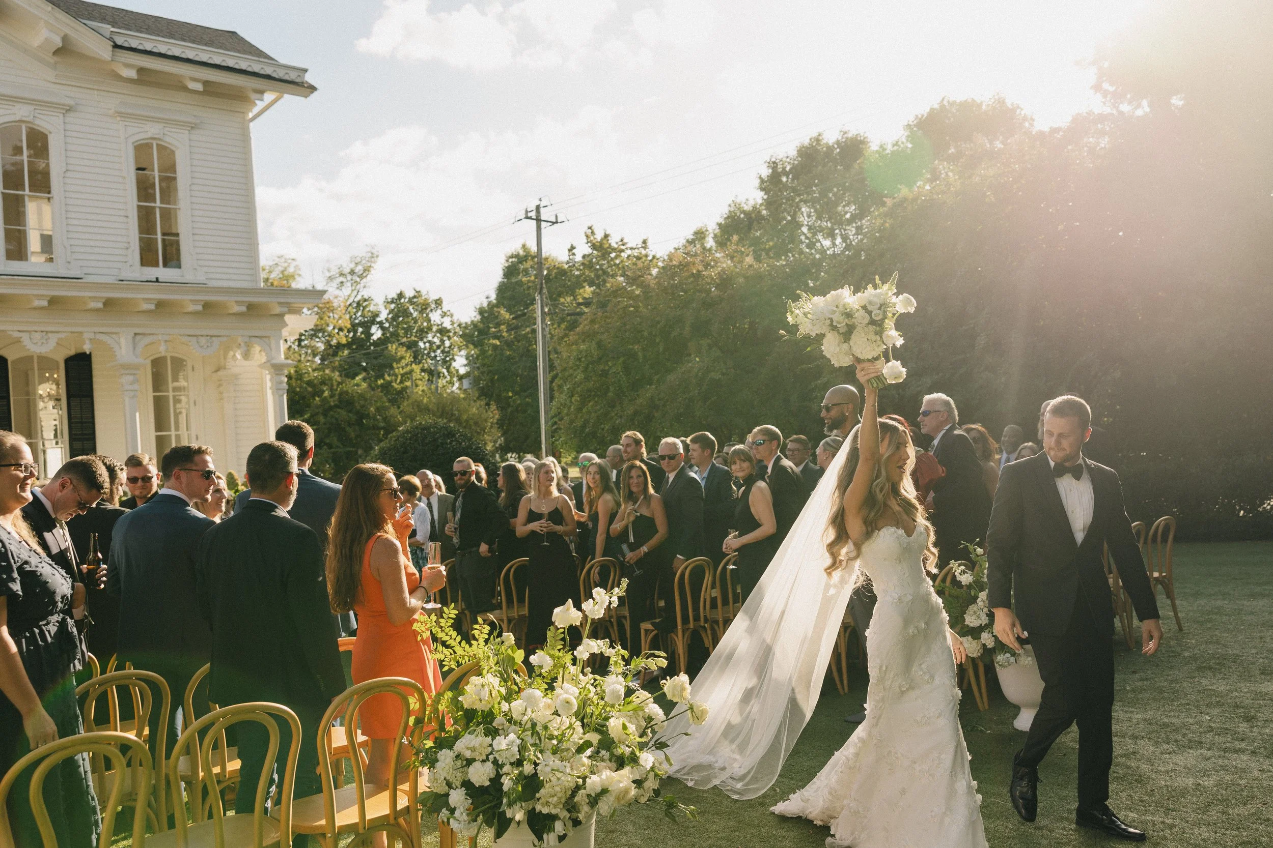 Raleigh Wedding DJ Austin Bowling AGB Productions ceremony Merrimon-Wynne House Durham NC DeeJay