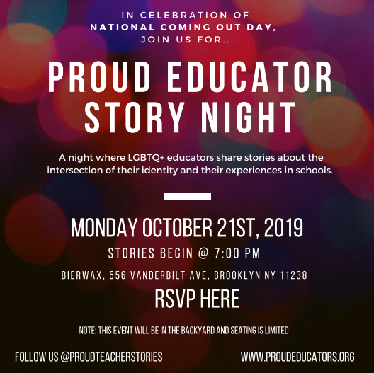 Proud Educator Story Night