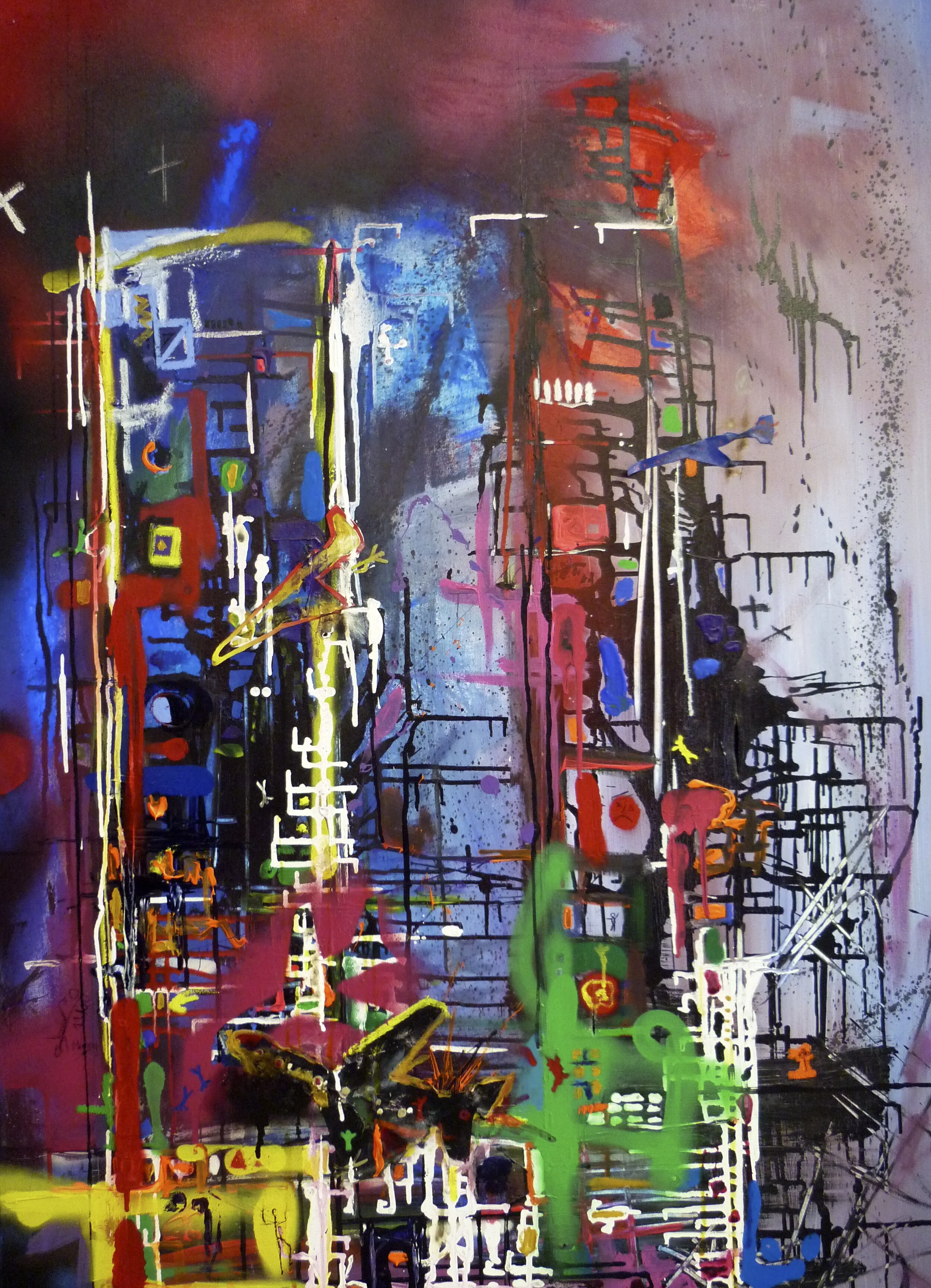 Effondrement de la structure modif - 11.09.01 - sur toile..jpg