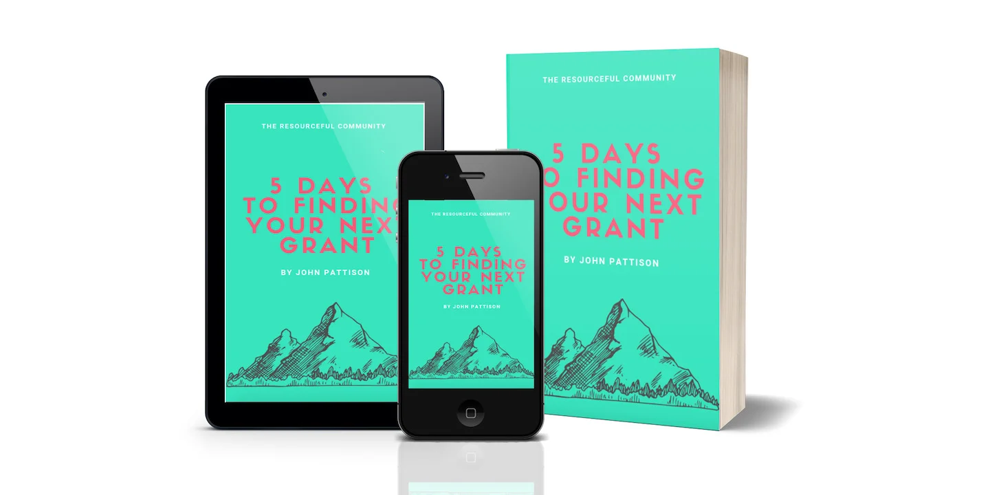 5 Days to Finding Your Next Grant (eBook and Audiobook) Takes you step-by-step through the first stages of finding the perfect grant for your organization and making a great first impression on a grantmaker. 70+ page eBook and audiobook. Note: Currently only available as part of the 5 Days to Finding Your Next Grant course bundle.