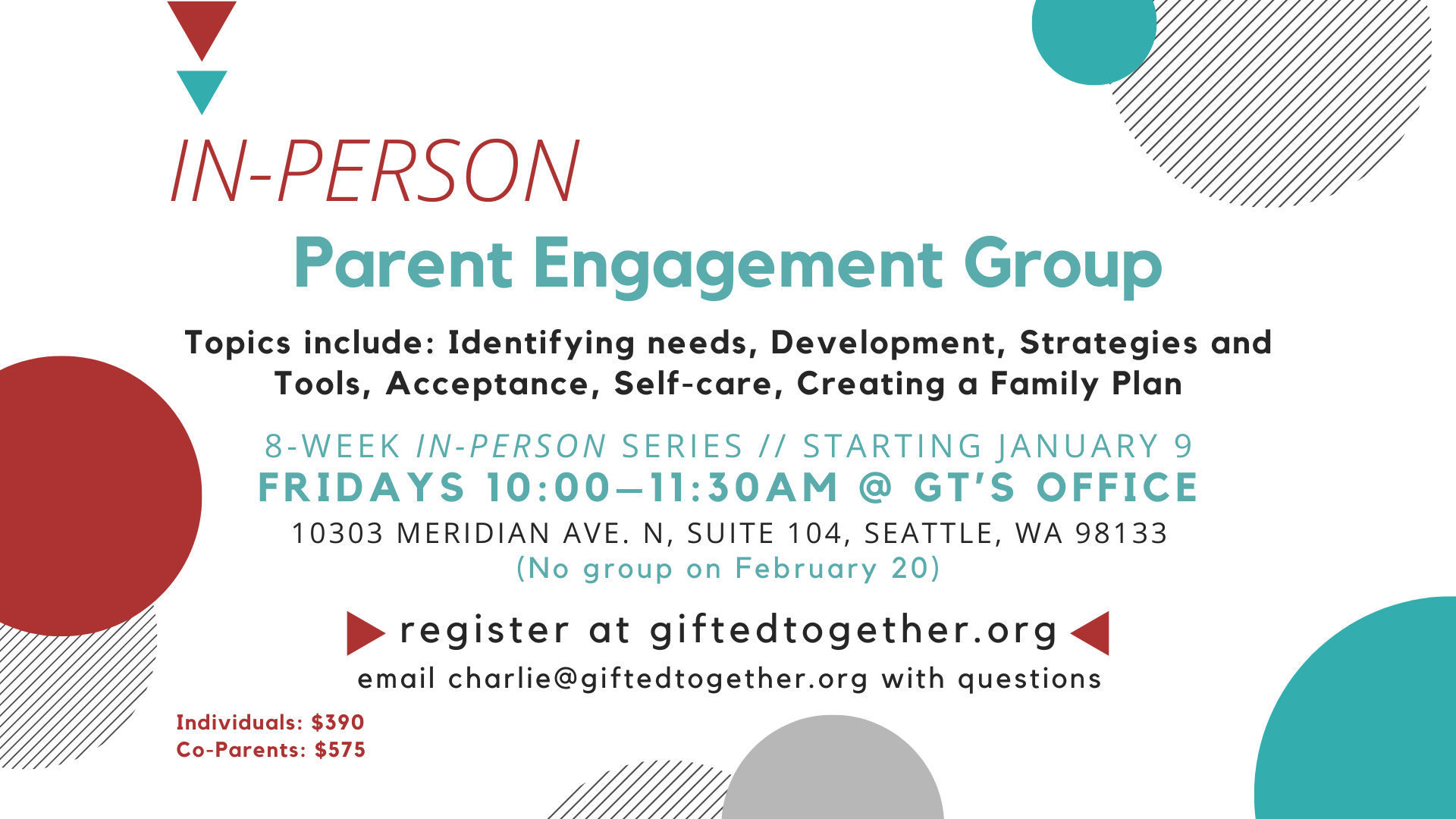In-Person Parent Engagement Group (Winter 2026)