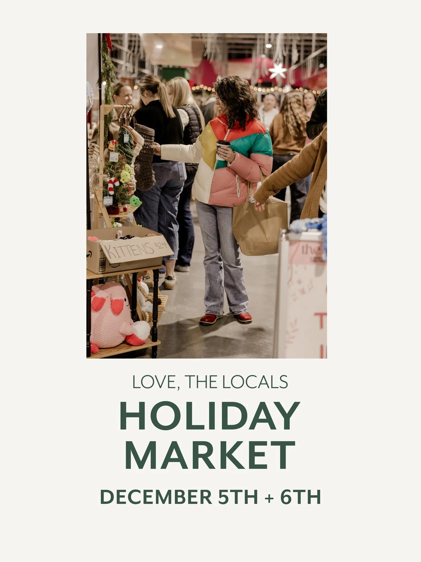 Keep your calendars market for our Holiday Market December 5th + 6th at Canoyer Garden Center in Lincoln, NE. We are excited to share our makers and event details with you in the coming months! ⁠
⁠
There are a lot of pieces to make our event successf