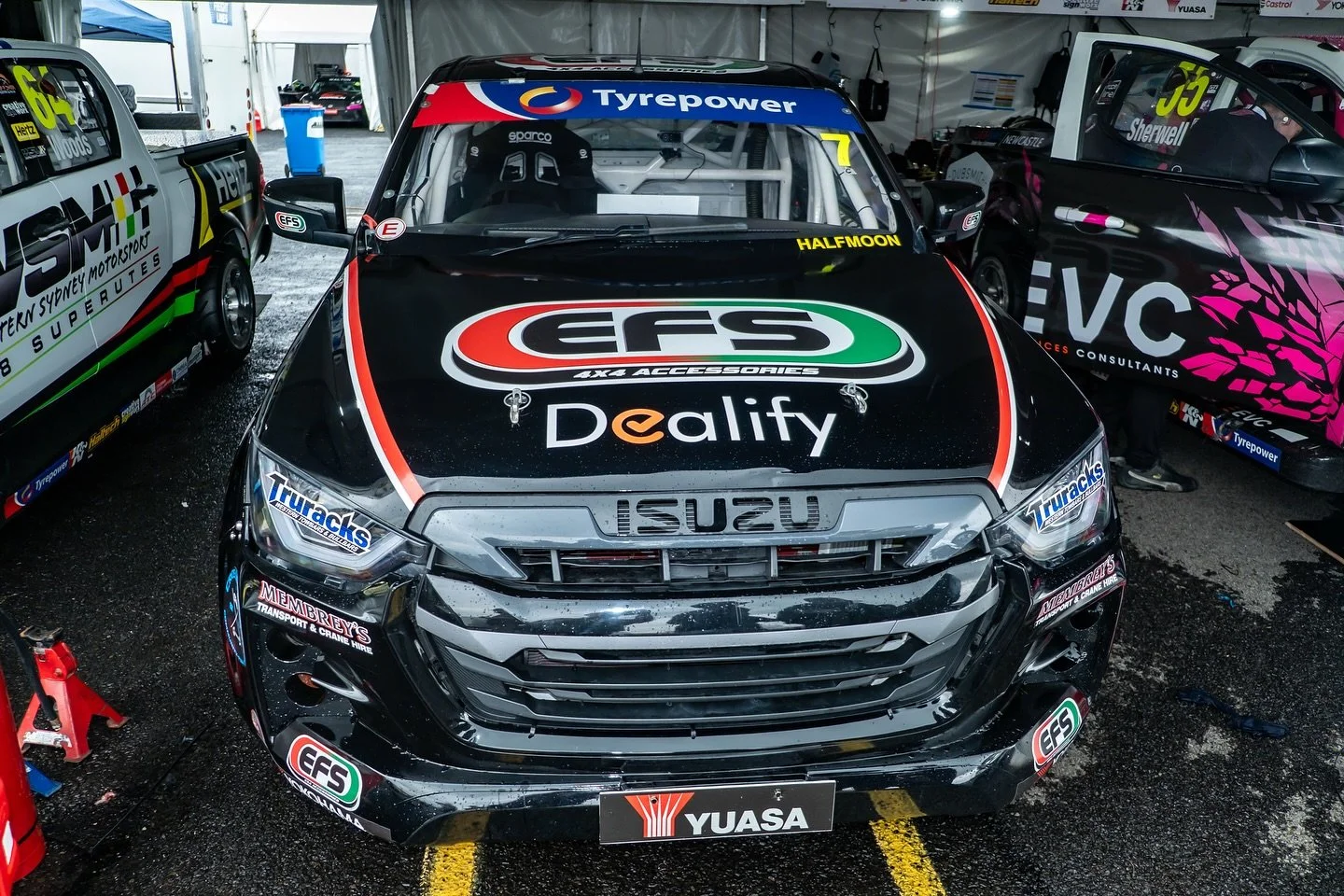 A solid first race for Dean Campbell, who got off to a strong start and brought the car home clean in his debut Tyrepower V8 SuperUte&rsquo;s race.

Dean said it was an eye-opening experience, having never driven one of these before, but he was happy