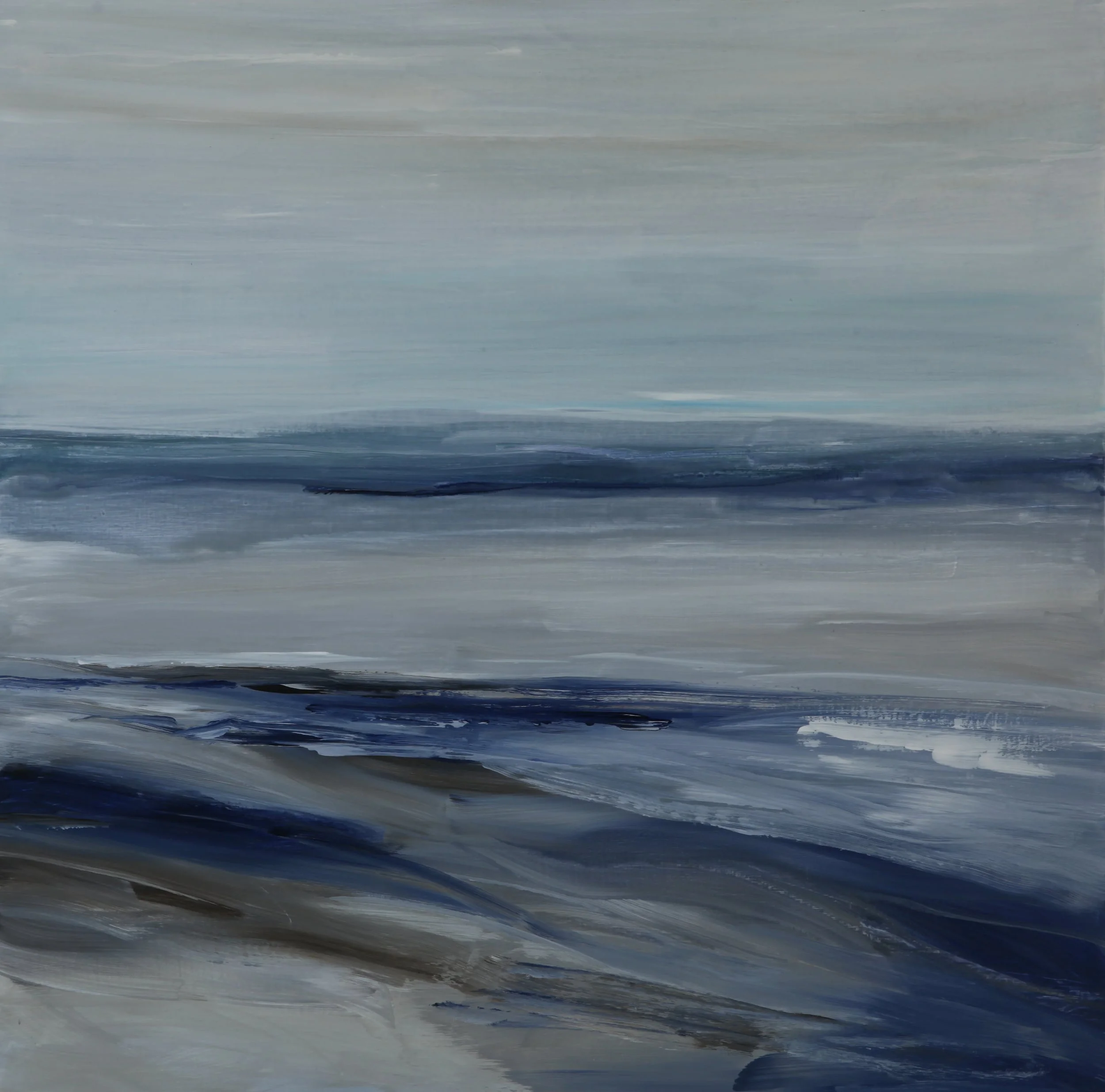 Winter Day. Acrylic on wood panel, 80 x 80 cm. 2018