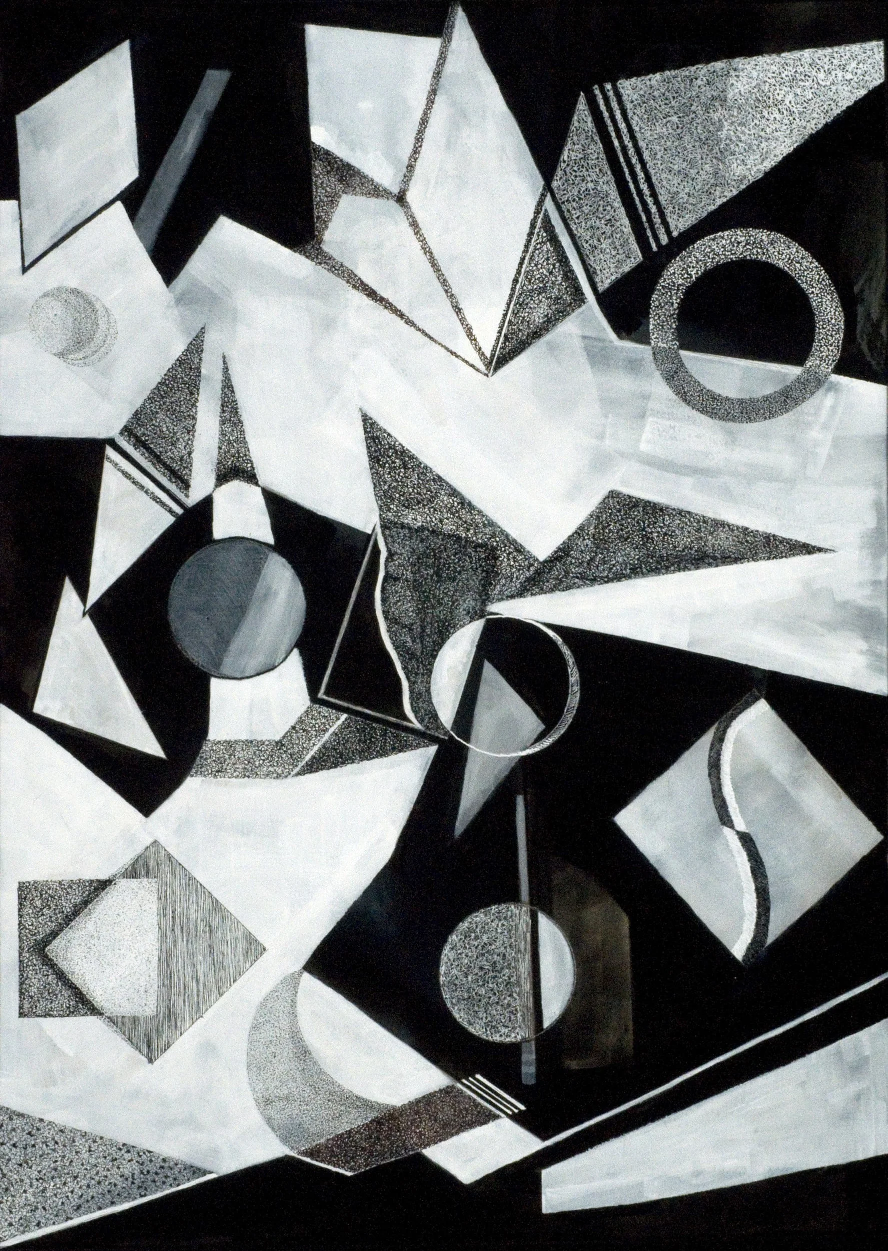 Ambivalence. Pen and ink on watercolor paper, 27 x 19 inches/69 x 48 cm.