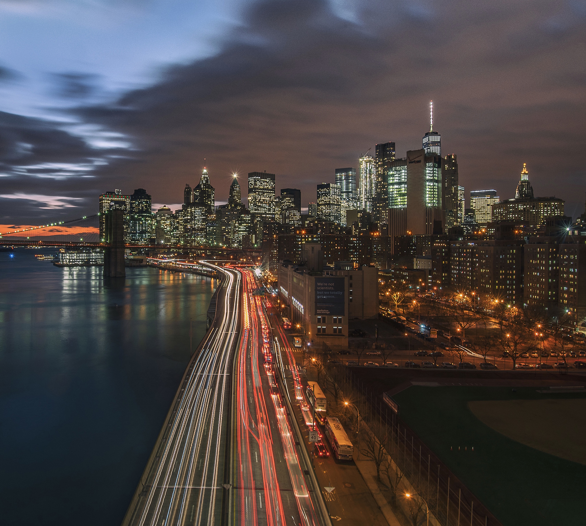 Sunset over New York City