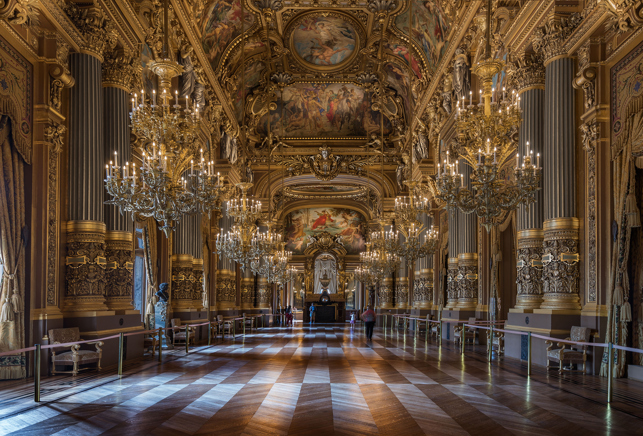 The grand foyer-Palais Garnier