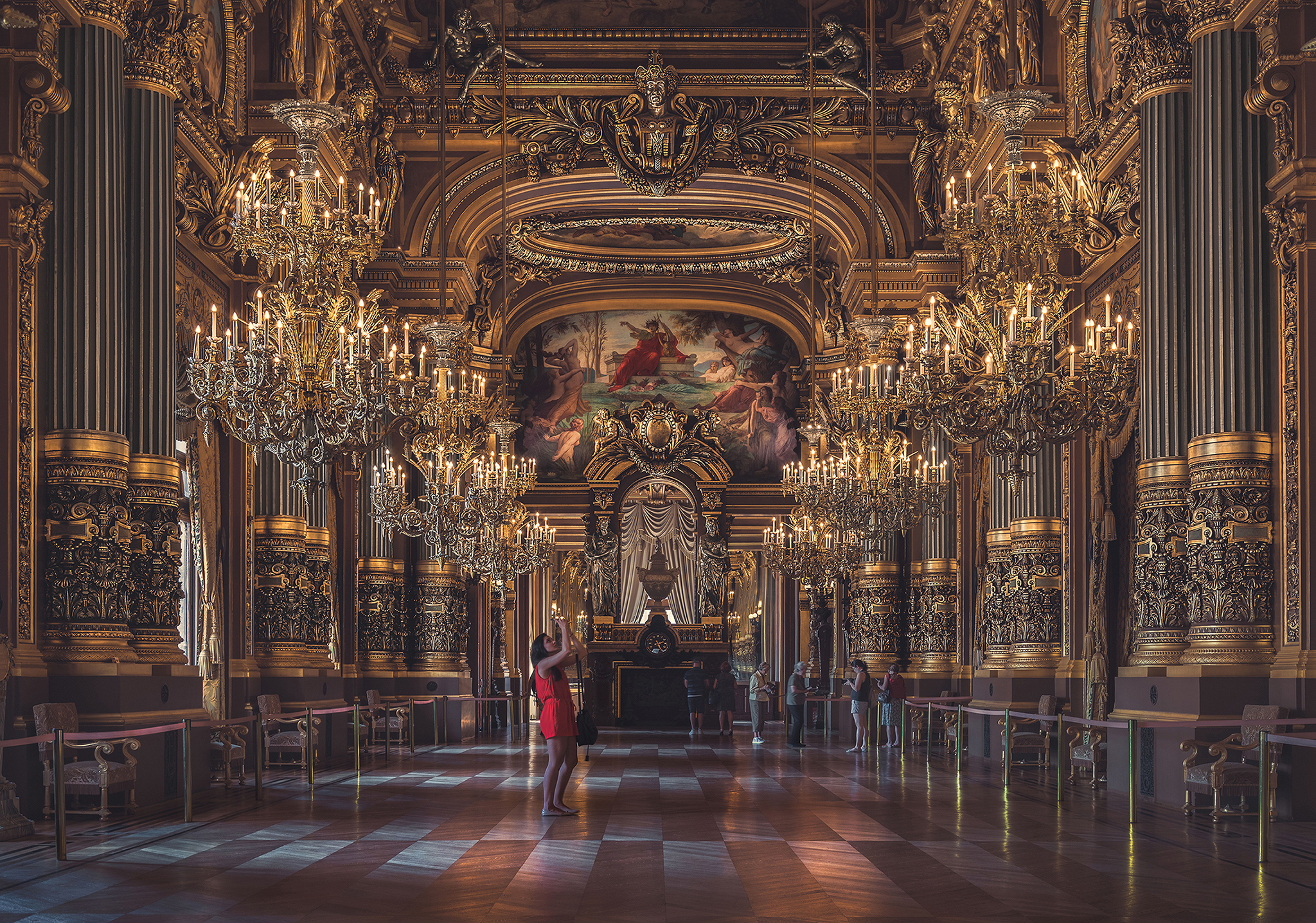 The grand foyer-Palais Garnier