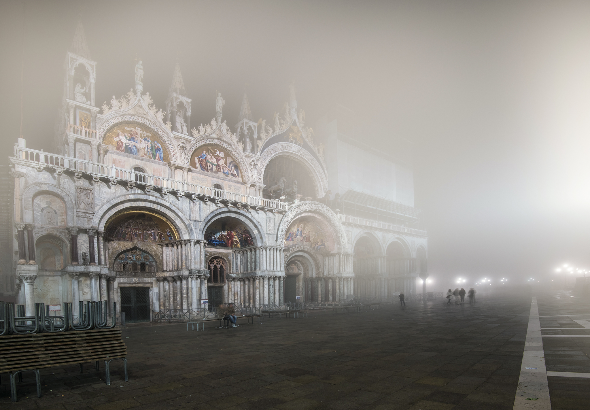 Foggy day in Venice - Saint Mark's Basilica