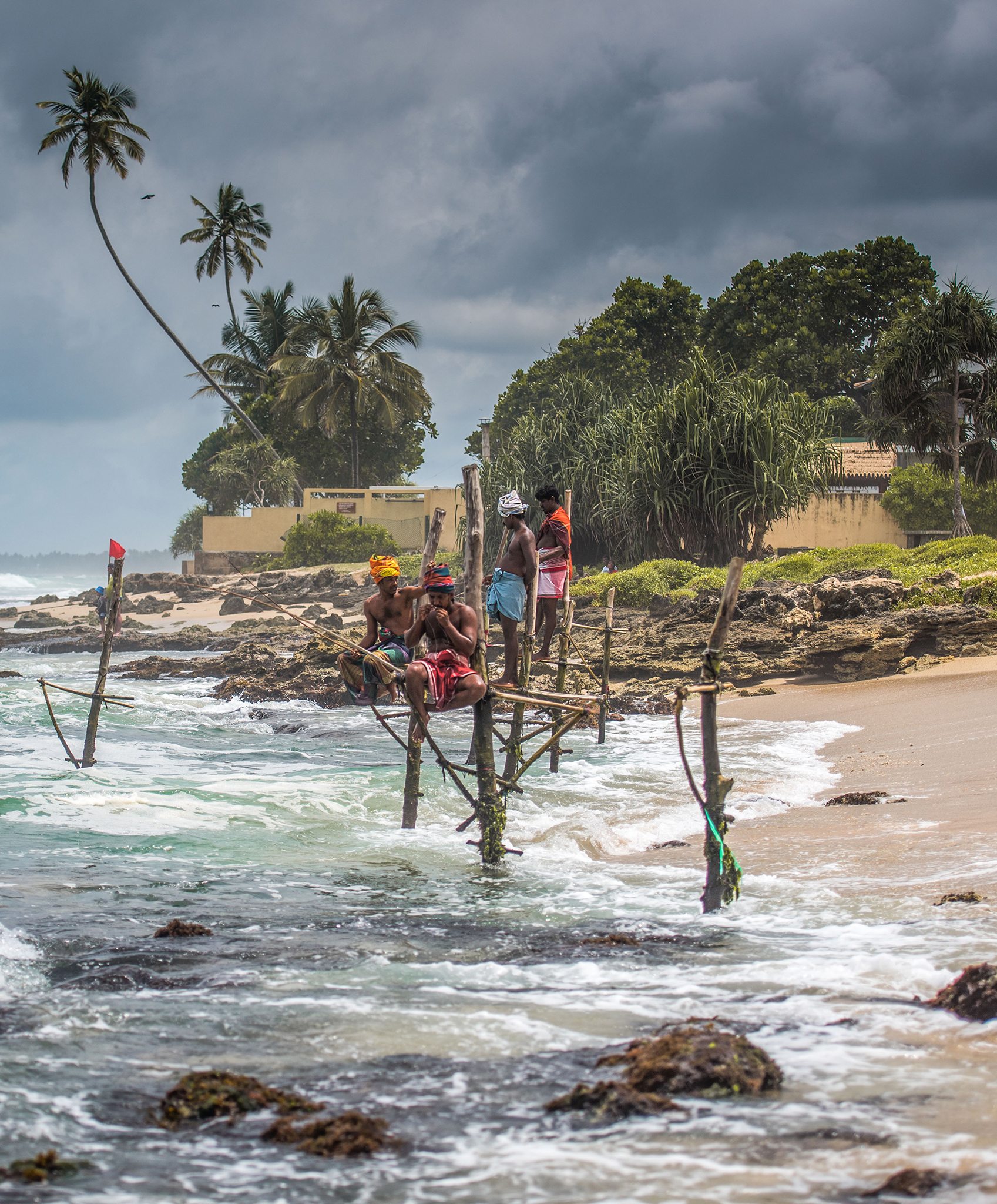The Old Custom Of Stilt Fishing - Sri-Lanka