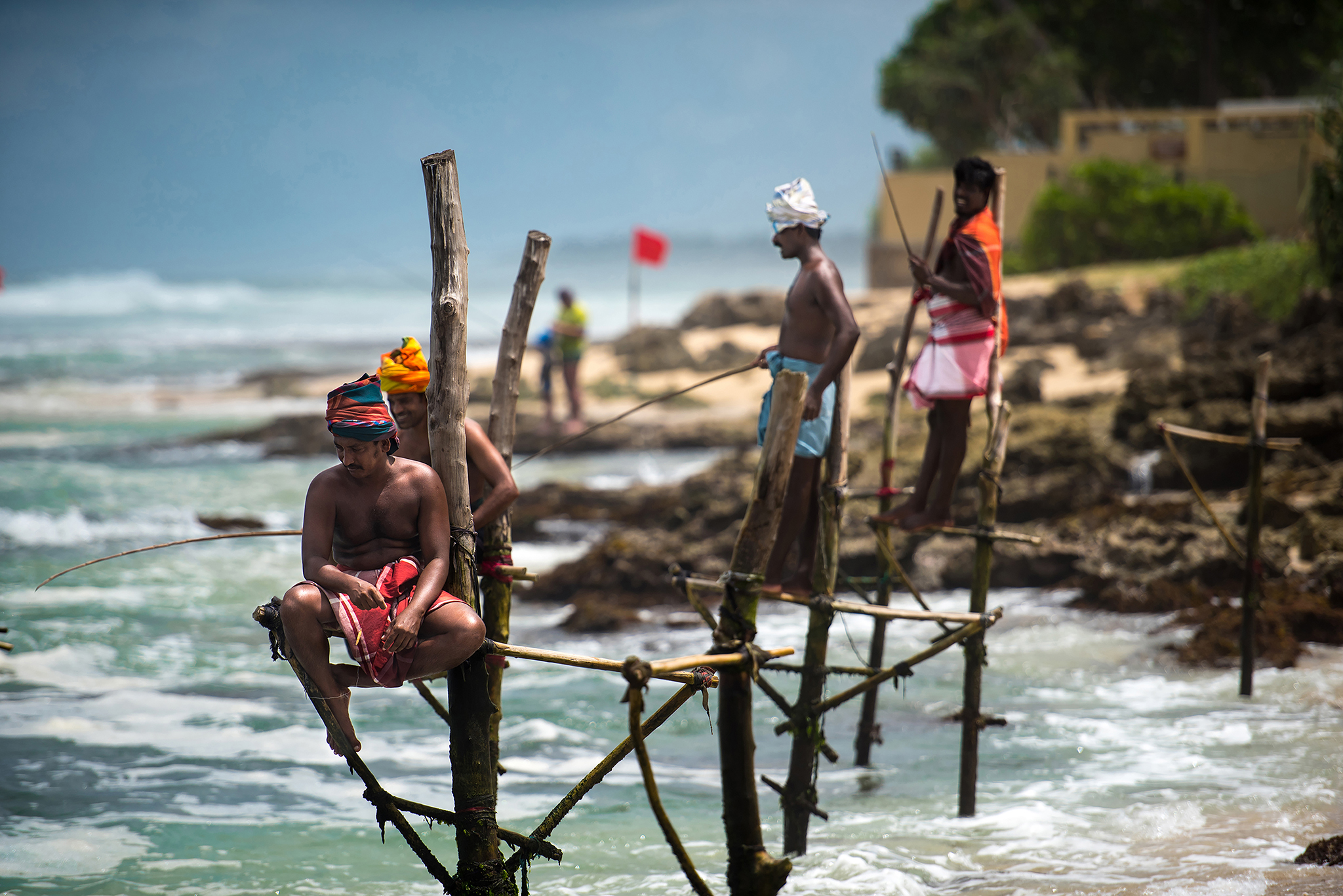 The Old Custom Of Stilt Fishing- Sri-Lanka