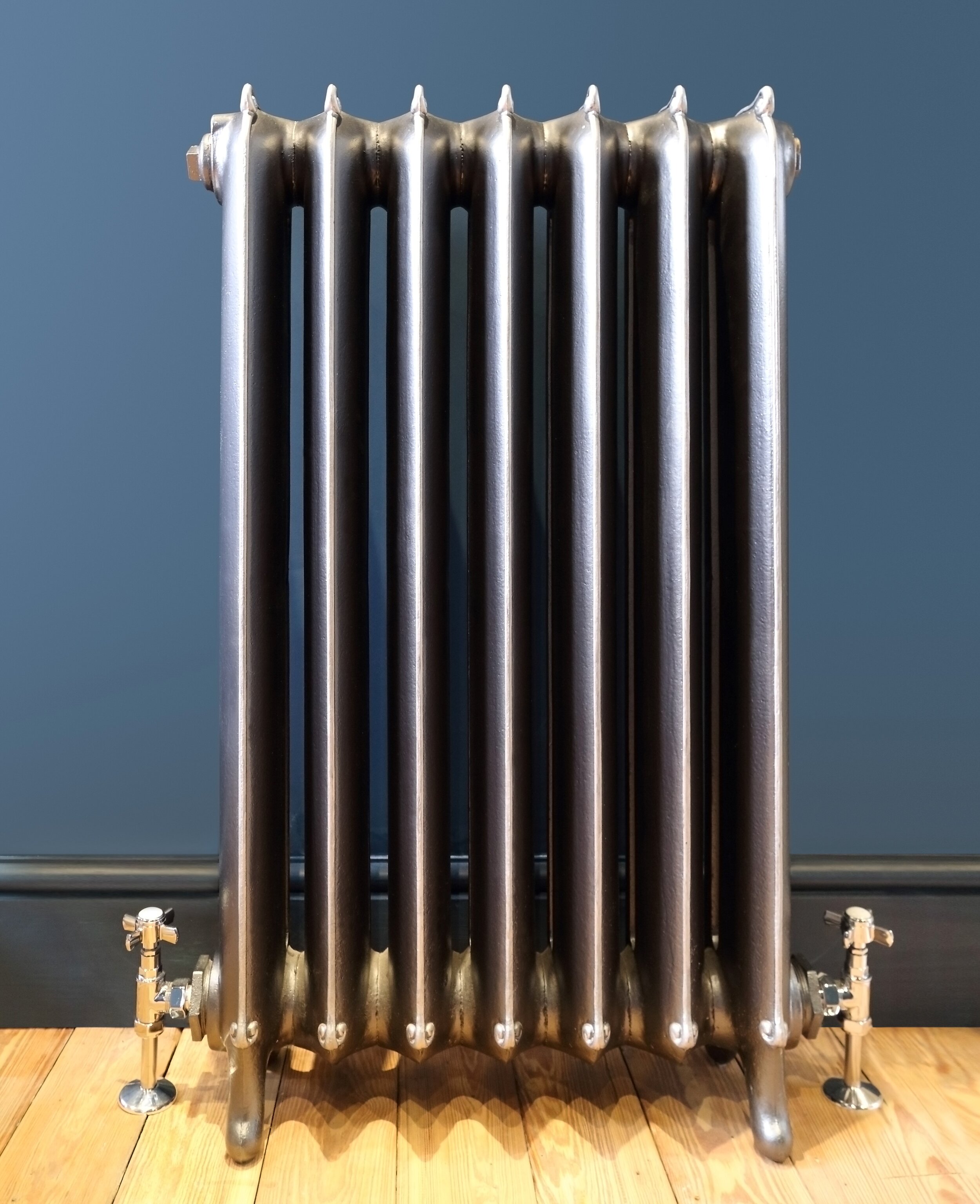 Original polished Duchess cast iron radiator